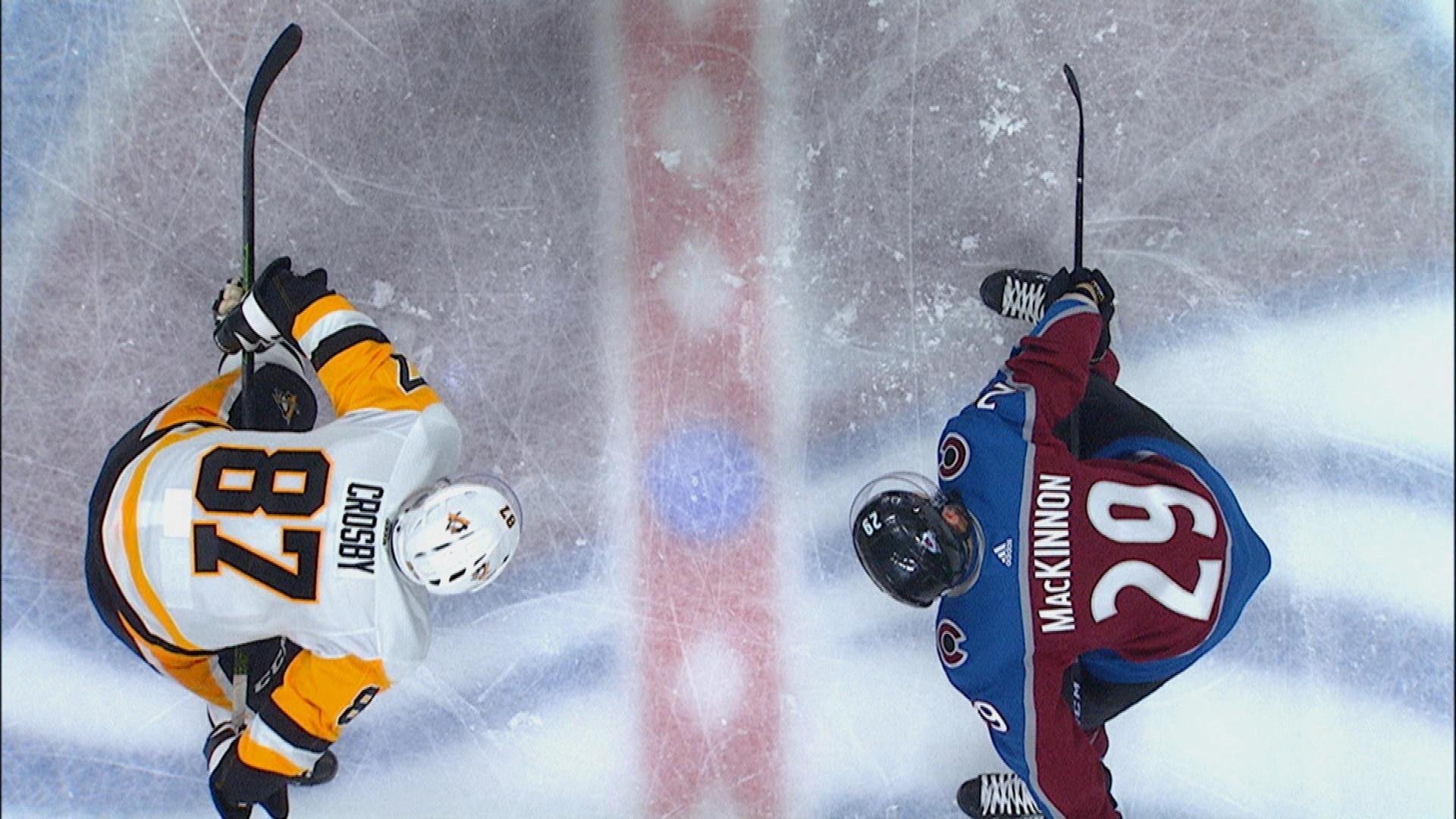 NHL Pittsburgh Penguins Colorado Avalanche Hockey Sidney Crosby Nathan MacKinnon 1920x1080