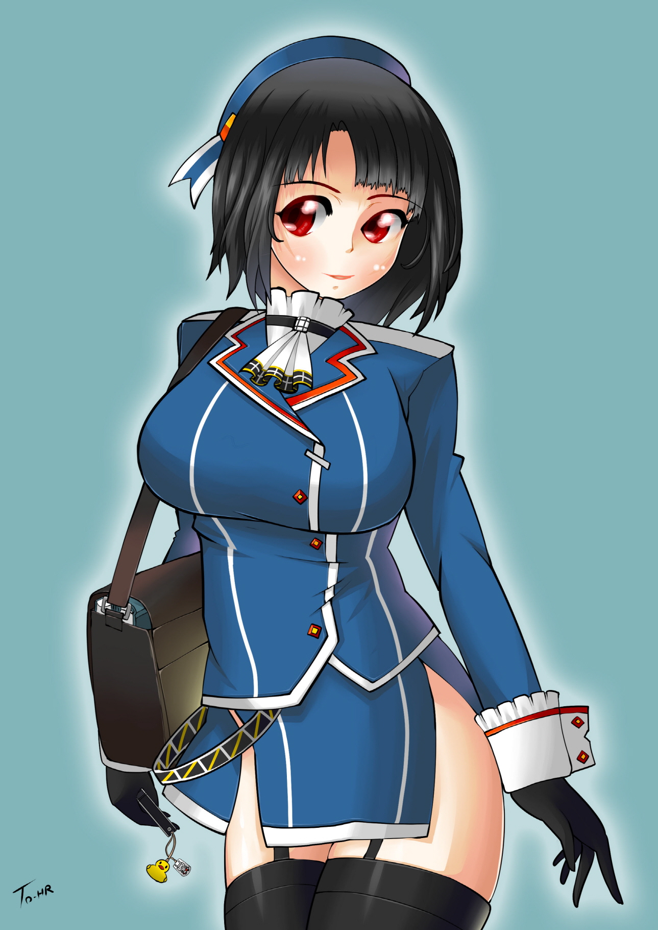 Anime Anime Girls Kantai Collection Takao Kancolle Short Hair Black Hair Artwork Digital Art Fan 4912