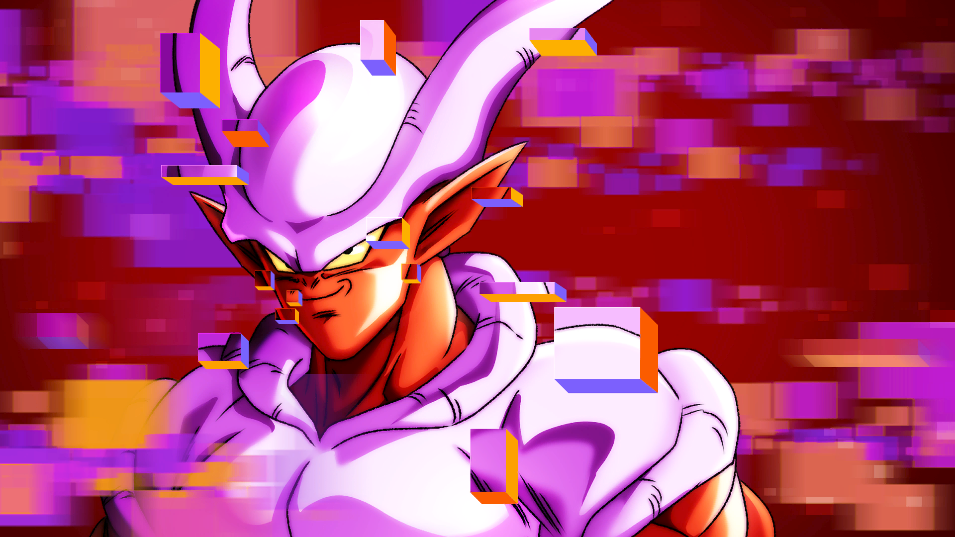 Dragon Ball Z Janemba Anime Creatures Horns Pointy Ears Looking At Viewer Simple Background Cube Min 1920x1080
