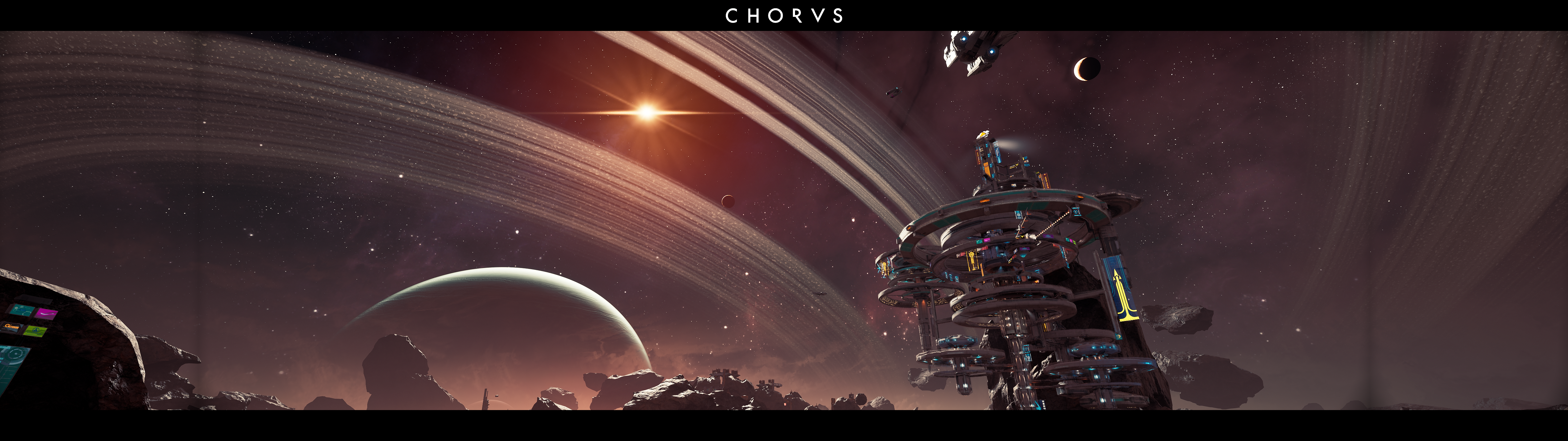 Chorus Unreal Engine 4 Video Games Space Battle Ultrawide Screen Shot Stars Video Game Art 5120x1440