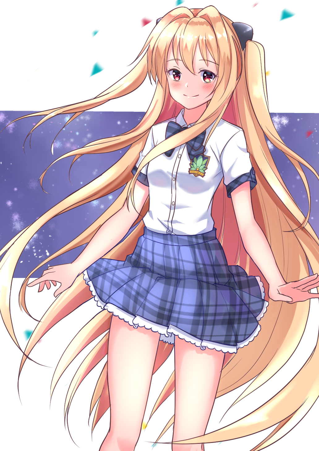 Anime Anime Girls To Love Ru Golden Darkness Long Hair Blonde Artwork Digital Art Fan Art 1032x1457