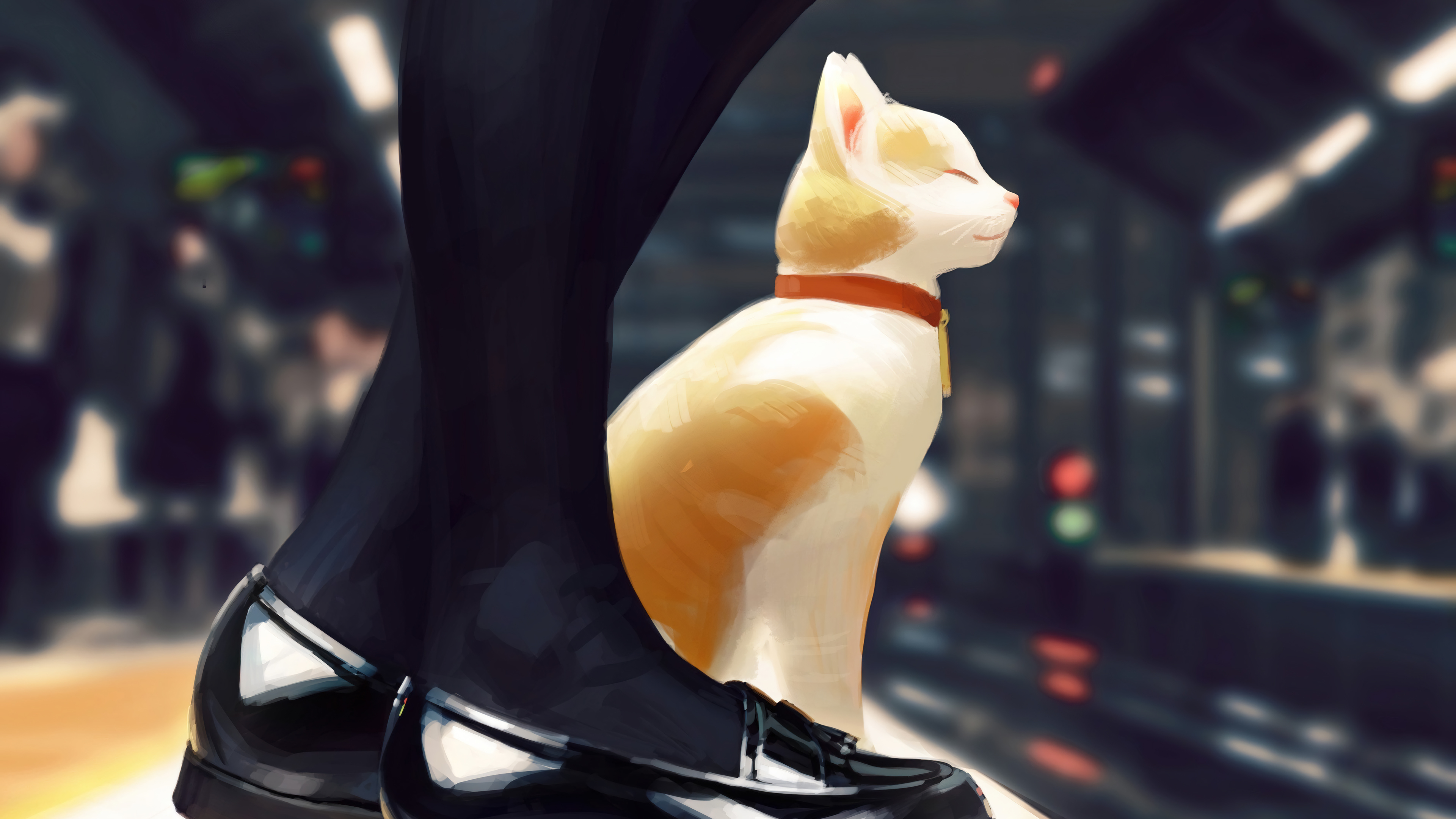 Anime Animals Cats Animals 3840x2160