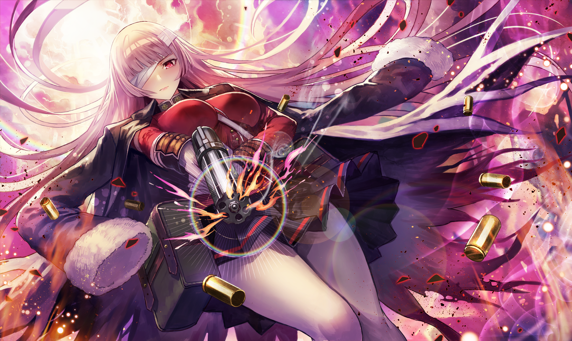 Anime Anime Girls Fate Series Fate Grand Order Florence Nightingale Fate Grand Order Long Hair Silve 2000x1194