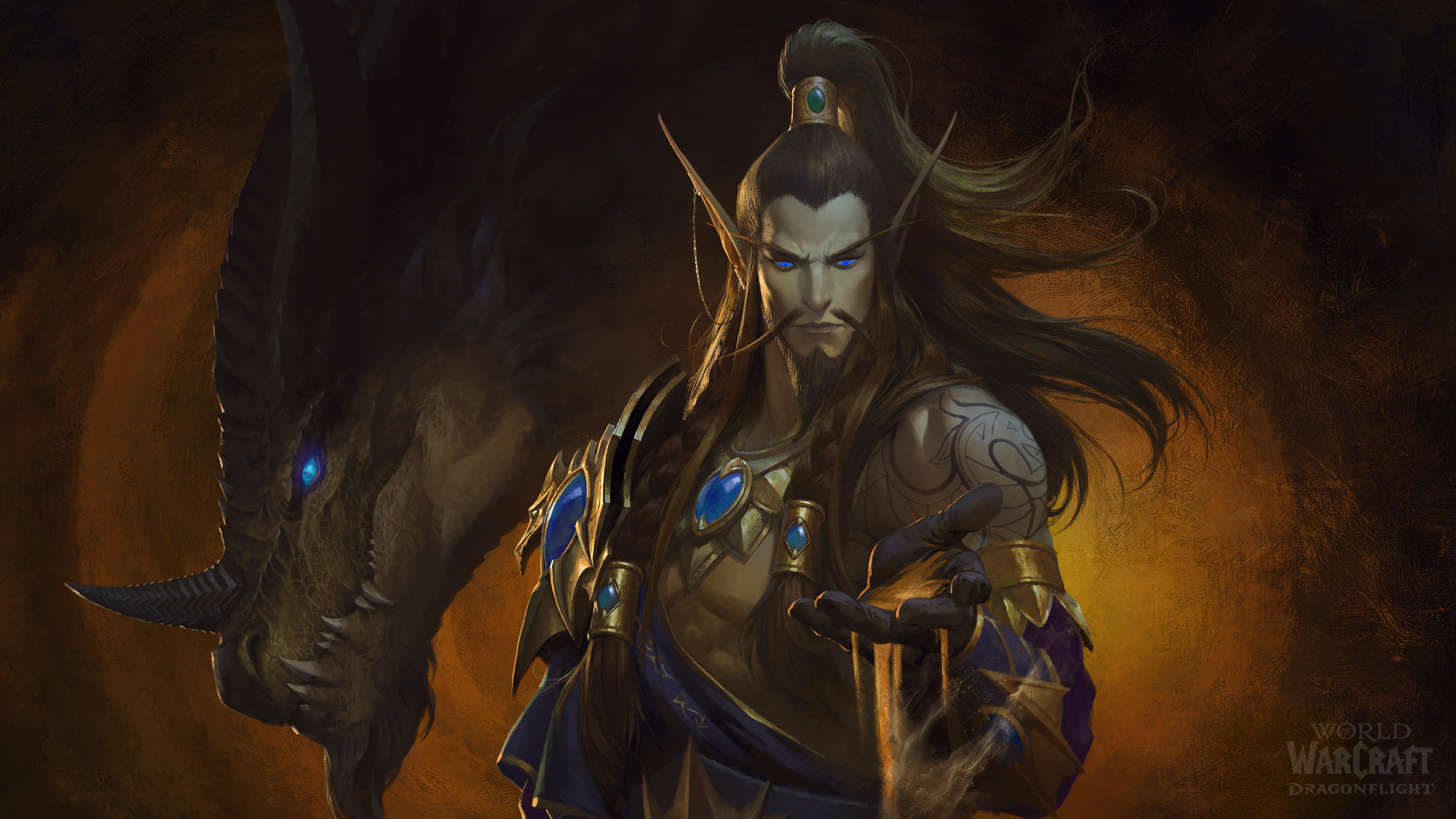 World Of Warcraft Dragonflight Dragon Nozdormu Video Games Video Game Man Video Game Characters 3840x2160