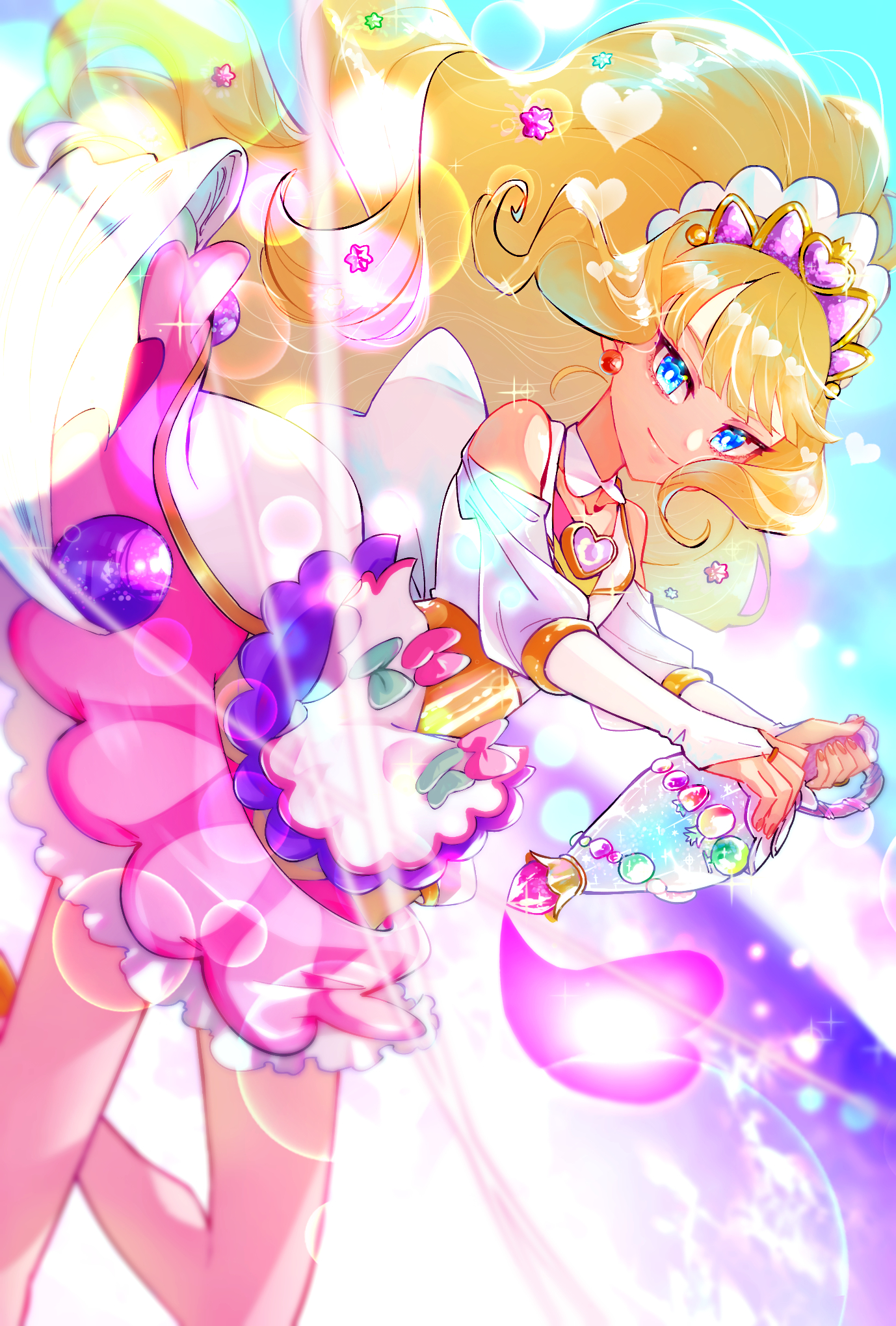 Anime Anime Girls Pretty Cure Delicious Party Pretty Cure Cure Finale Kasai Amane Long Hair Blonde M 1378x2039