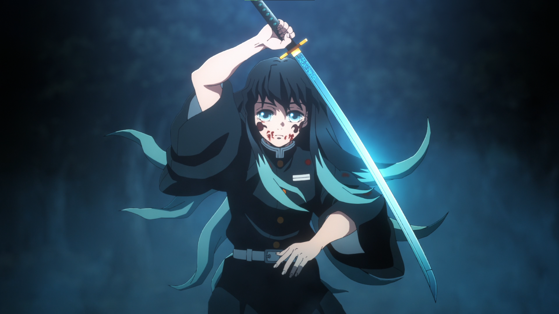Kimetsu No Yaiba Muichiro Tokito Kimetsu No Yaiba Anime Anime Screenshot Anime Boys Sword Uniform Om 1920x1080