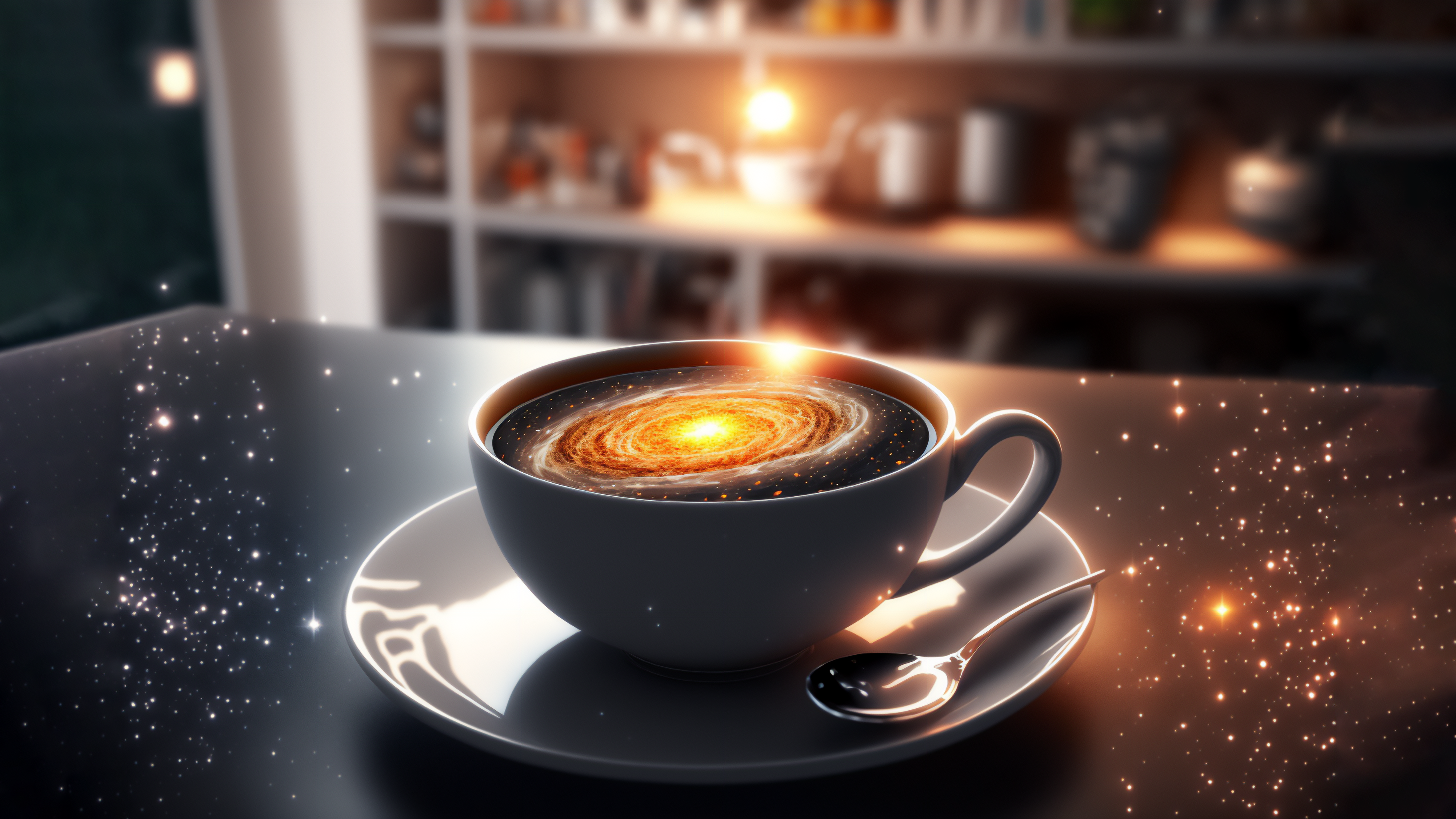 Coffee Coffee Cup Galaxy CGi Drink 3640x2048