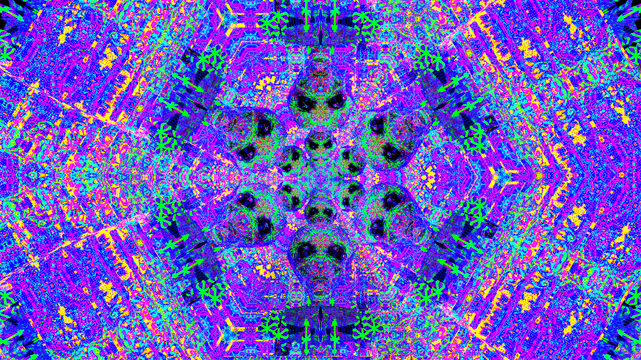 Psychedelic Digital Art Trippy Colorful Purple Artwork Aliens Wallpaper -  Resolution:2048x1152 - ID:1355834 