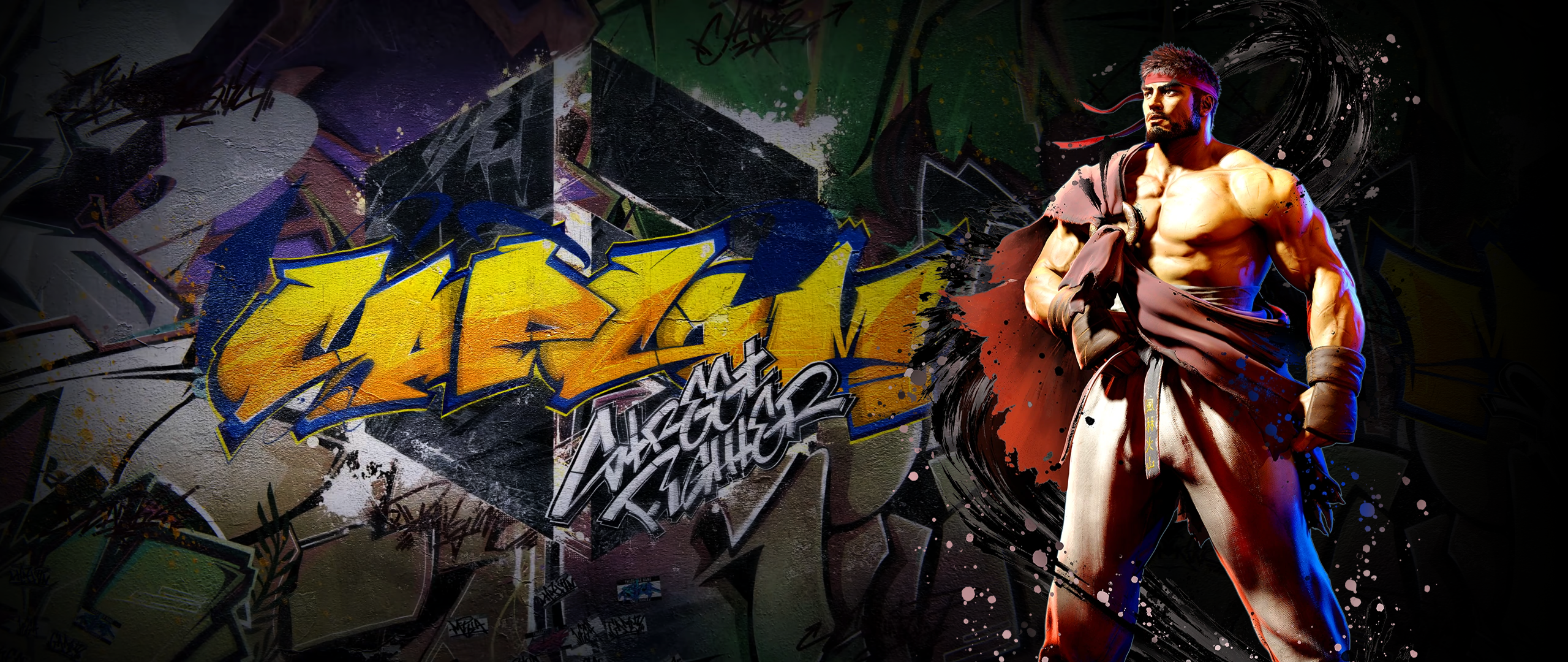 SF6 Sfvi Street Fighter Ryu Street Fighter Video Games Video Game Characters 2560x1080