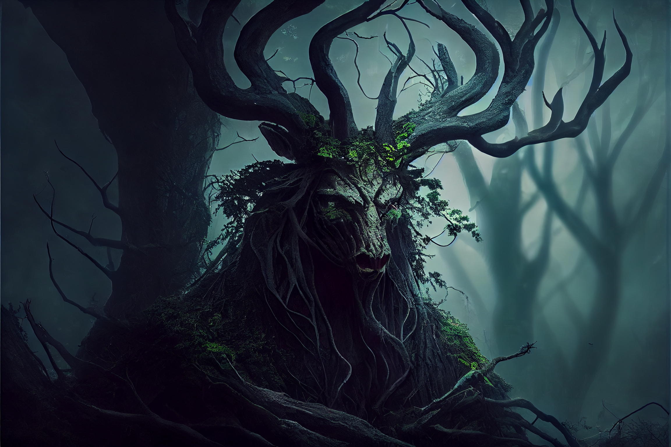 Forest Creature Spirit The Witcher Ai Art Fantasy Art 2304x1536