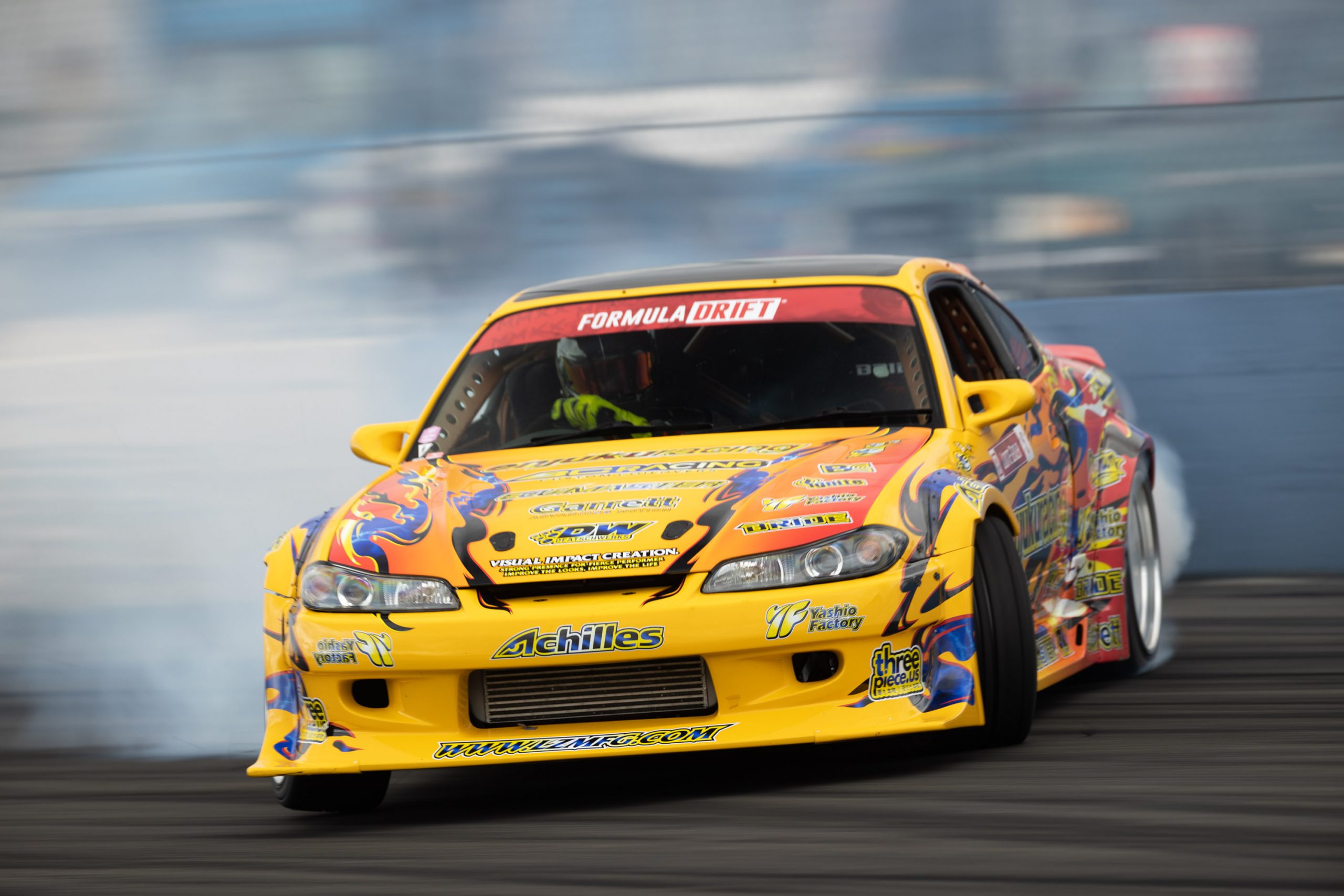 Car Vehicle Drift Drift Cars Race Cars Nissan Silvia S15 Yellow Cars Orange Cars Racing 2560x1707