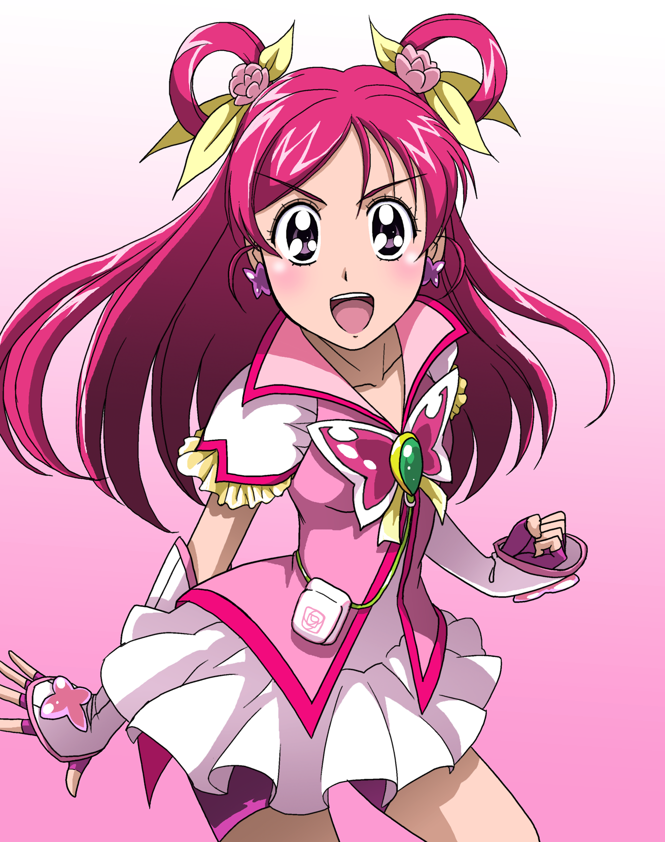 Anime Anime Girls Pretty Cure Magical Girls Yes Pretty Cure 5 Yumehara Nozomi Cure Dream Long Hair P 1311x1660