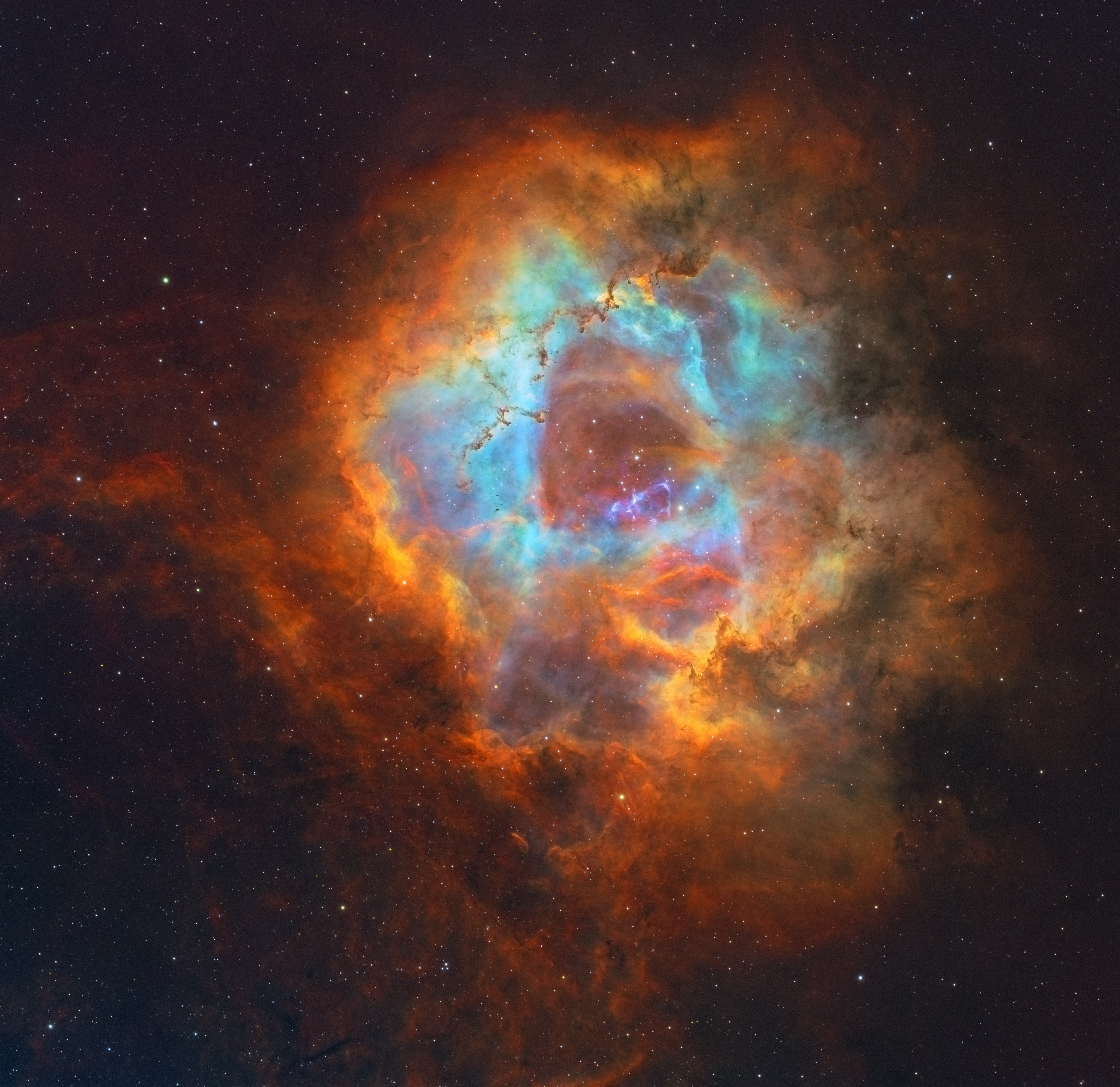 Nebula Rosette Nebula Astronomy Deep Space Photography Stars Galaxy Space 5054x4907