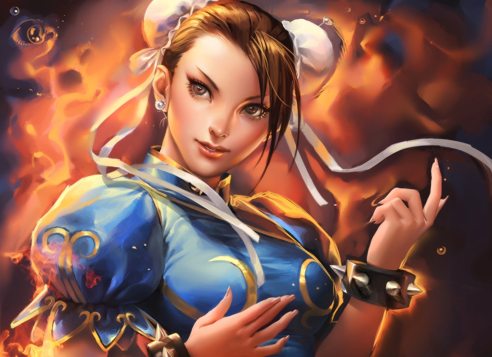 Anime Games Digital Sakimichan Street Fighter Chun Li 1995x1449