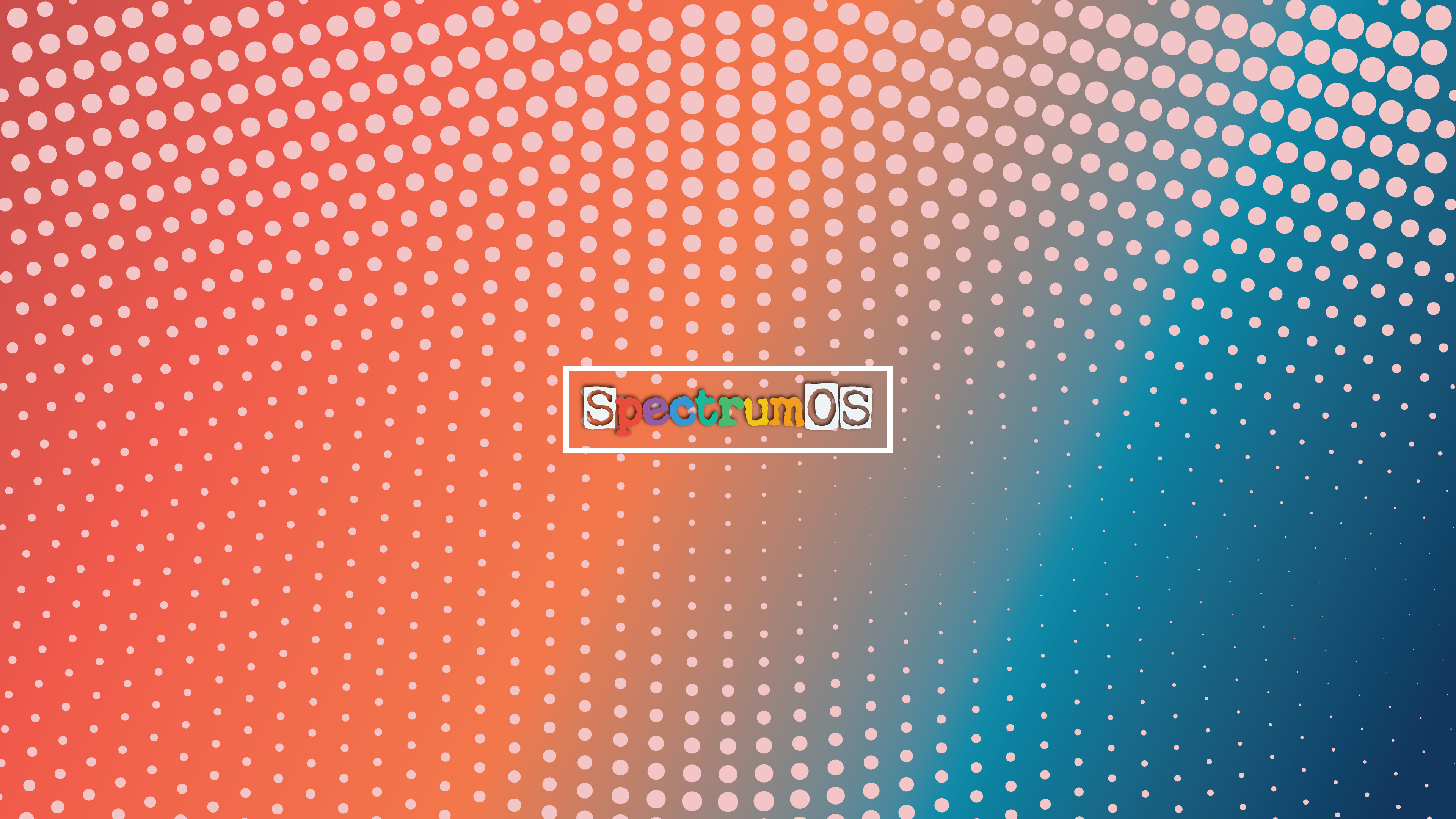 Linux SpectrumOS Arch Linux Minimalism Simple Background Logo Colorful 3840x2160