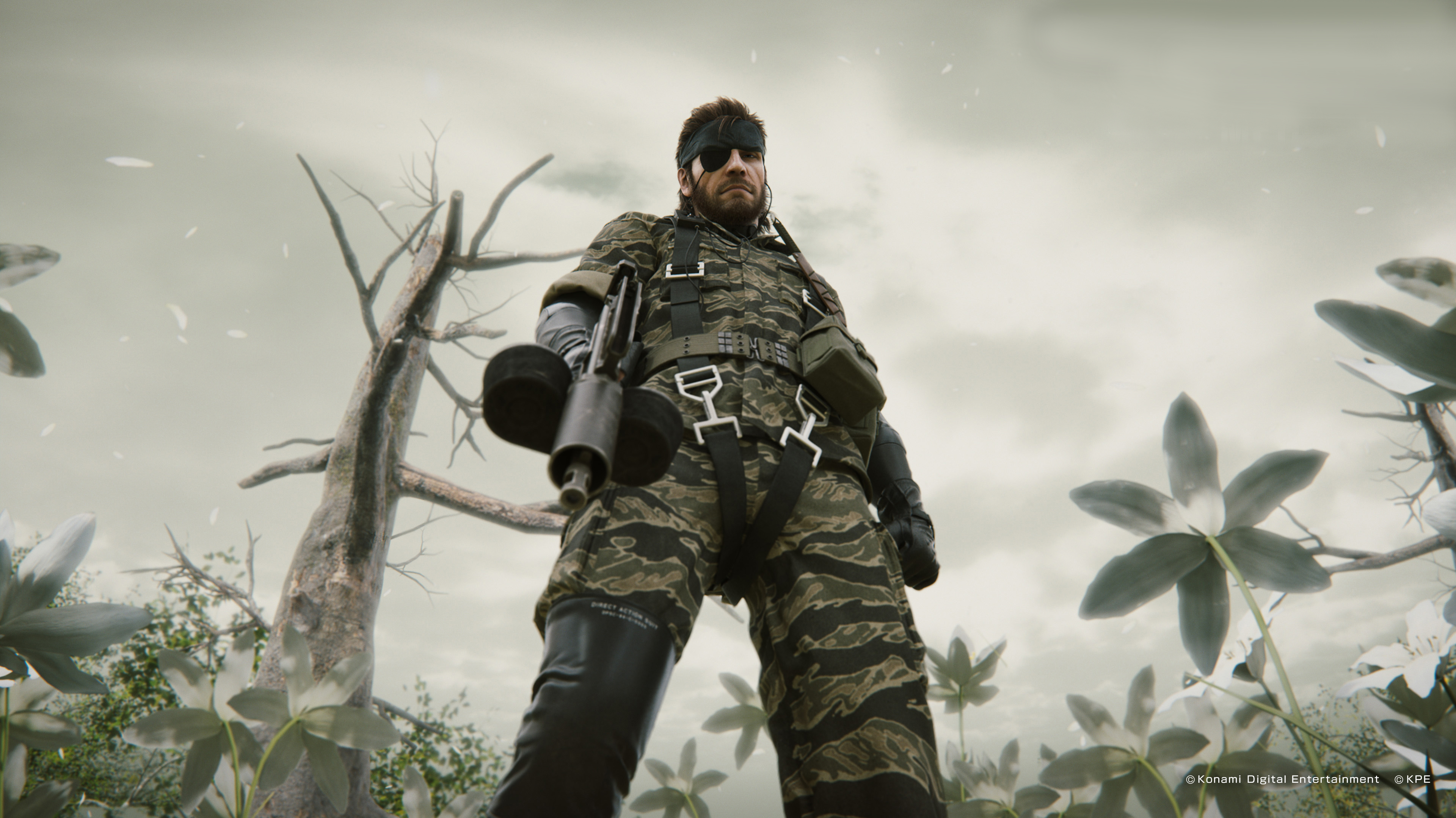 Metal Gear Solid 3 Snake Eater Big Boss Digital Art Video Games Watermarked Video Game Characters CG 3840x2160