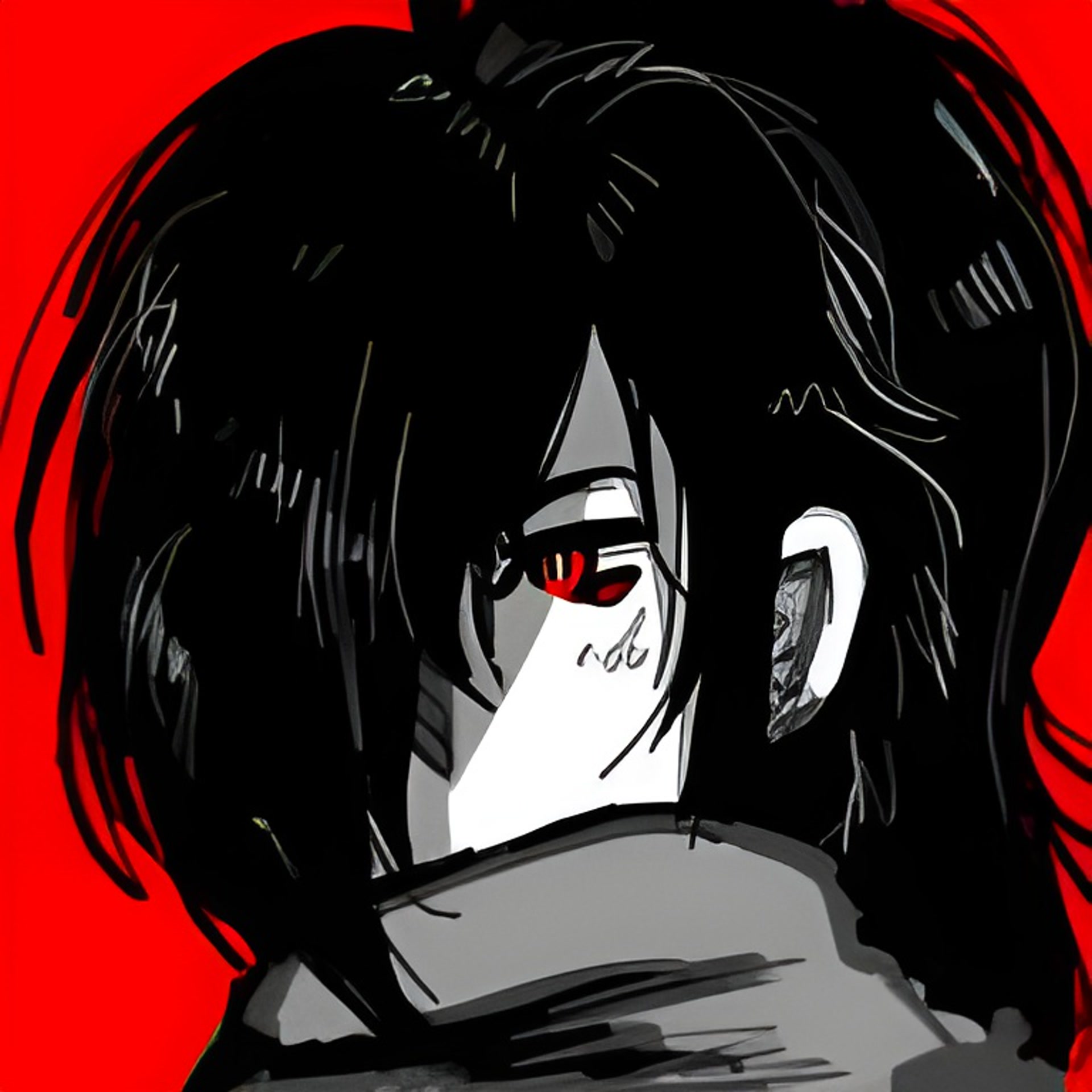 Dororo Red Background 1920x1920