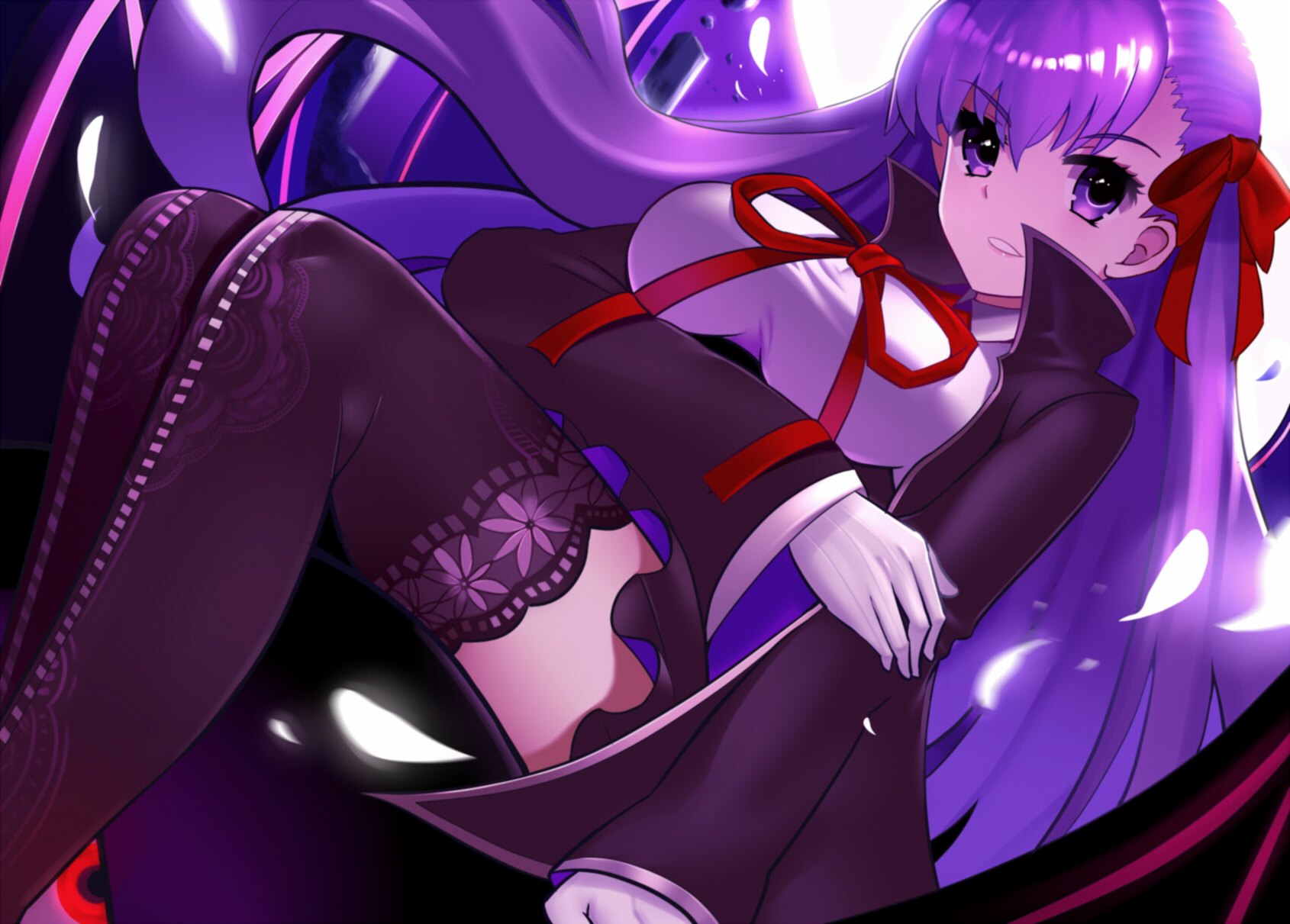 Anime Anime Girls Fate Series Fate Extra CCC Fate Grand Order BB Fate Extra CCC Long Hair Purple Hai 1690x1211