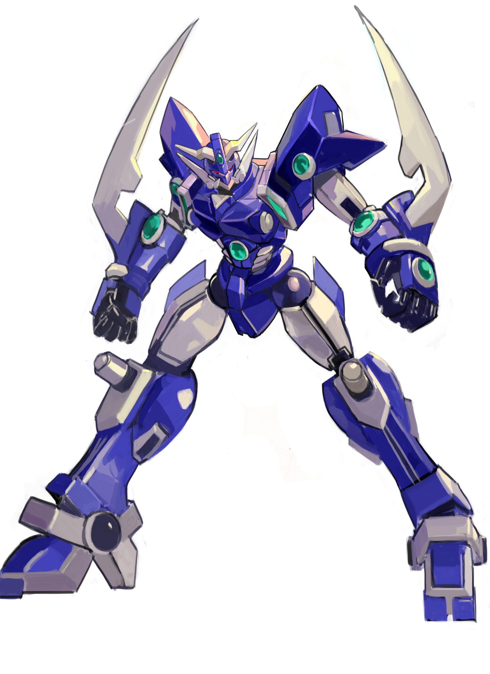 Anime Mechs Soulgain Super Robot Taisen Artwork Digital Art Fan Art 1700x2337