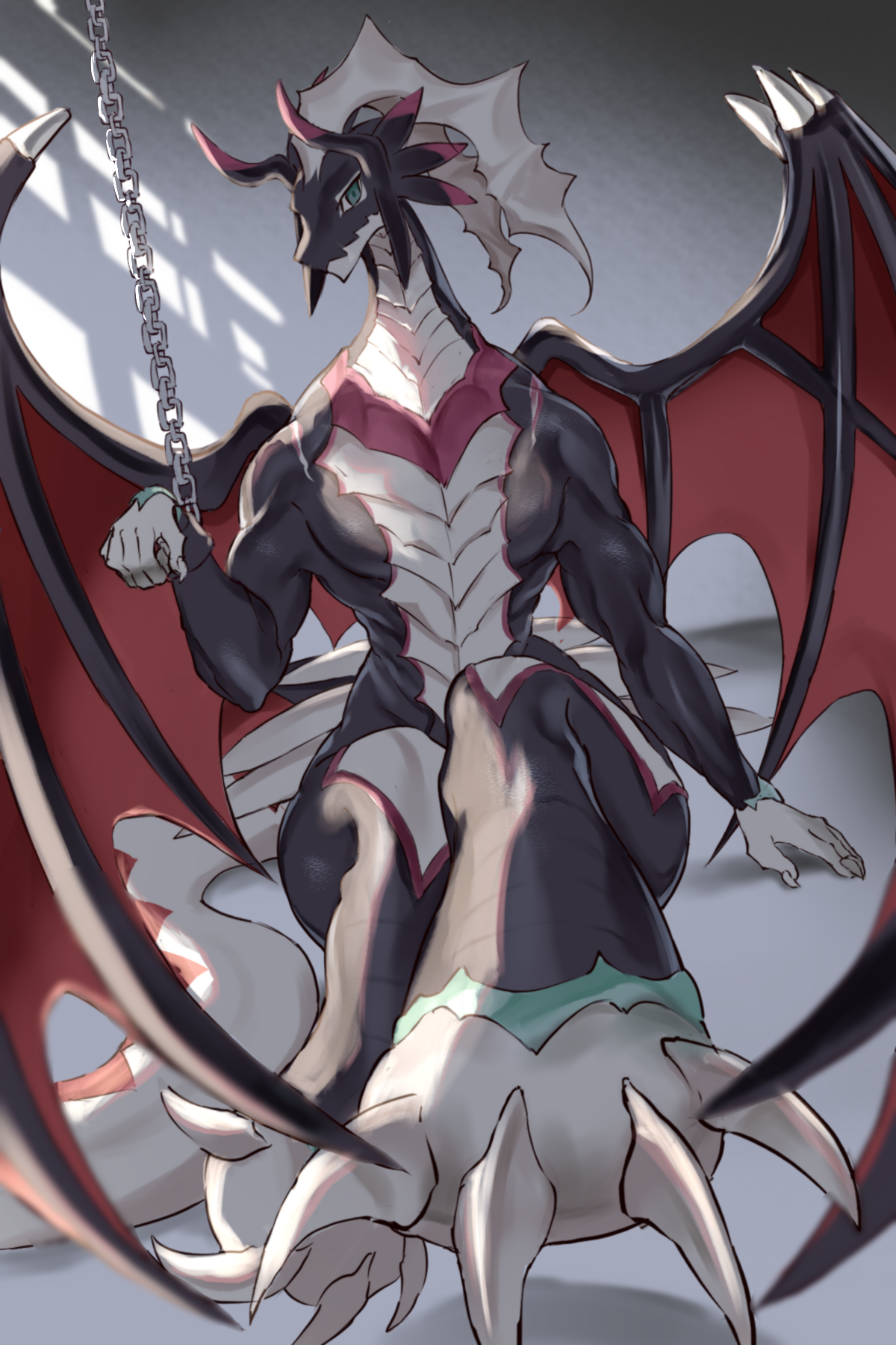 Anime Trading Card Games Yu Gi Oh Dragonmaid Sheou Dragon Artwork Digital Art Fan Art Anthro 1200x1800