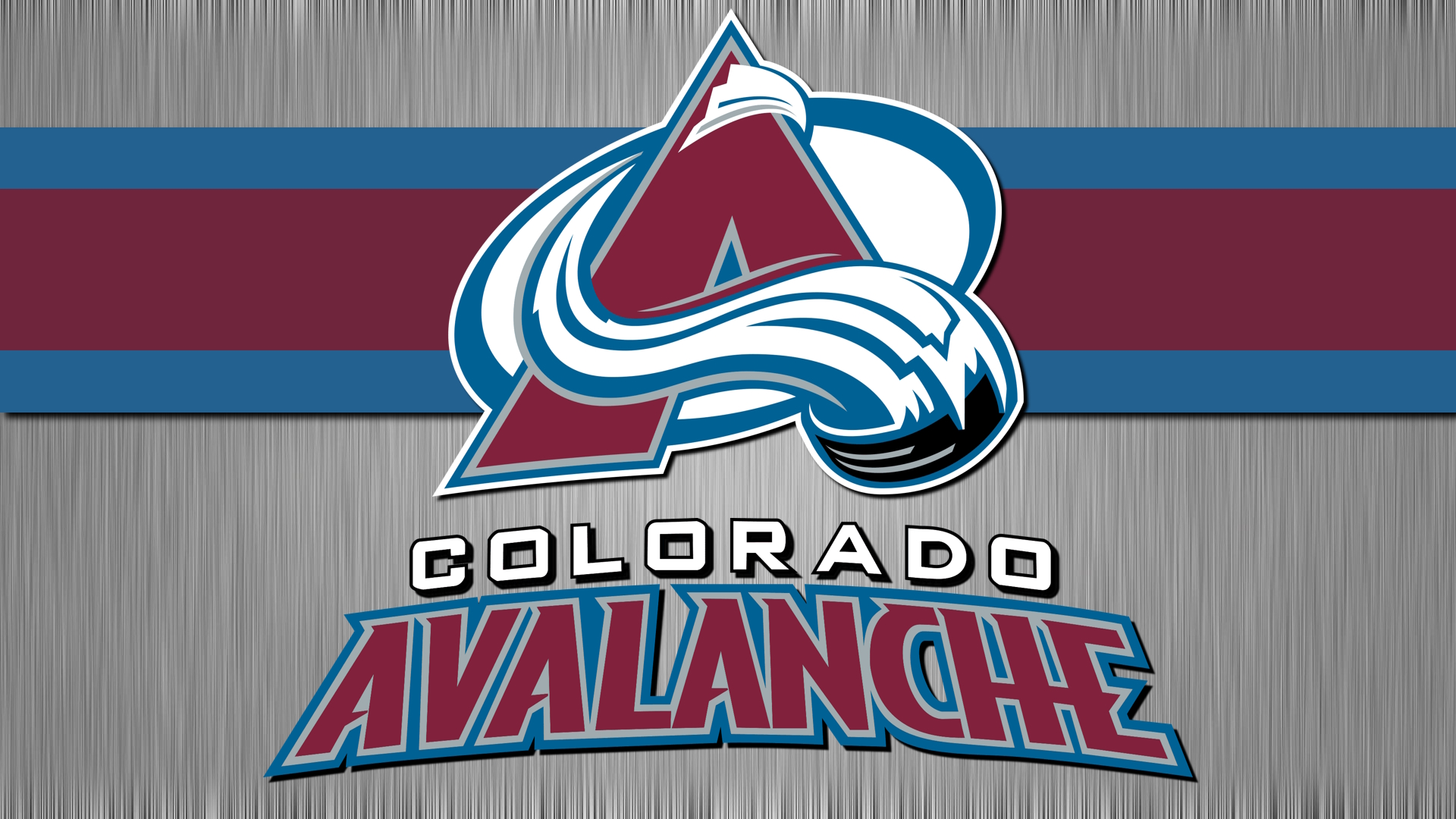 Colorado Avalanche NHL Ice Hockey Denver Colorado Logo Digital Art Minimalism Simple Background Spor 1920x1080