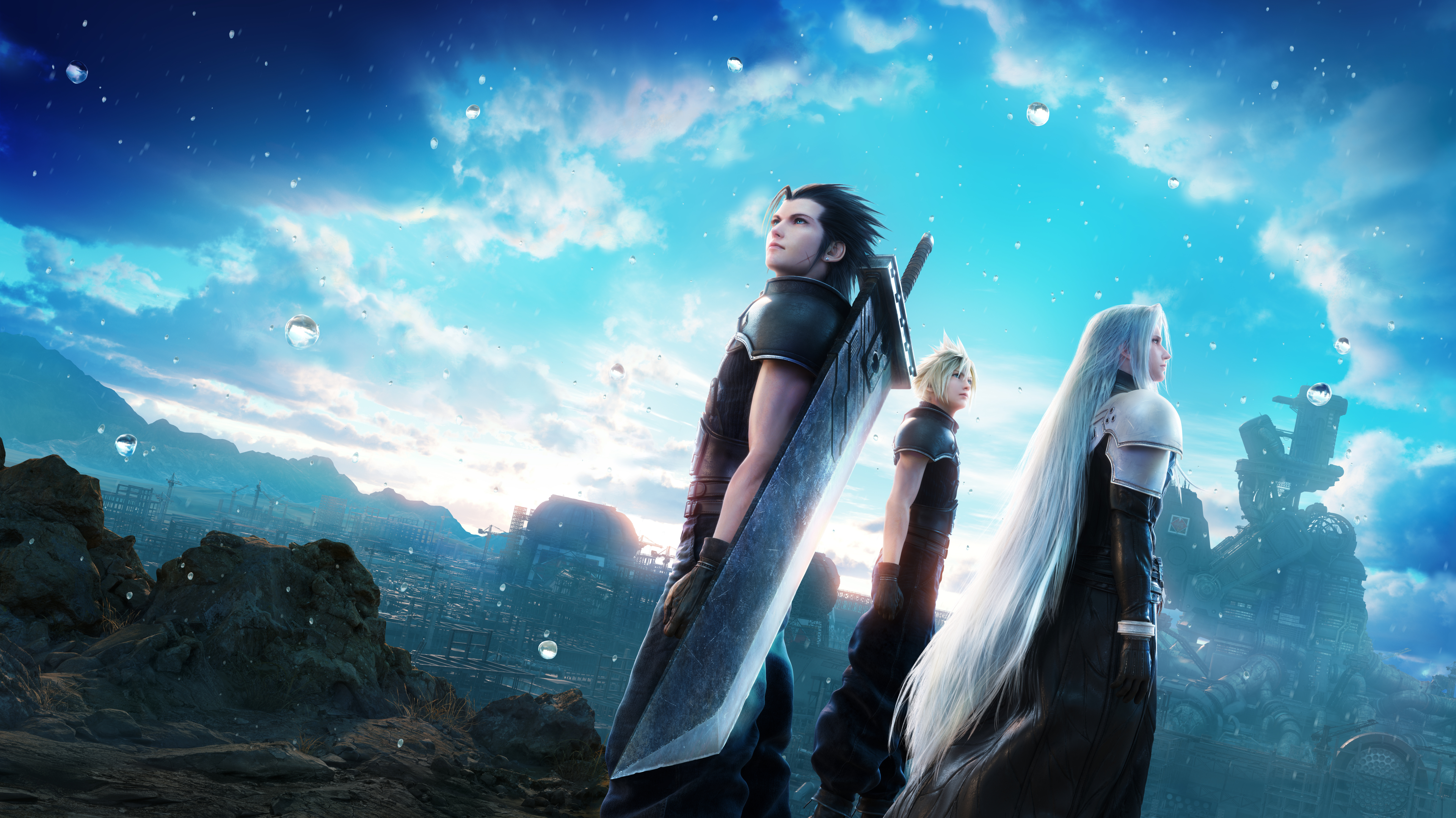 Final Fantasy Vii Zack Fair Cloud Strife Sephiroth Video Games Video Game Art Video Game Characters  3840x2160