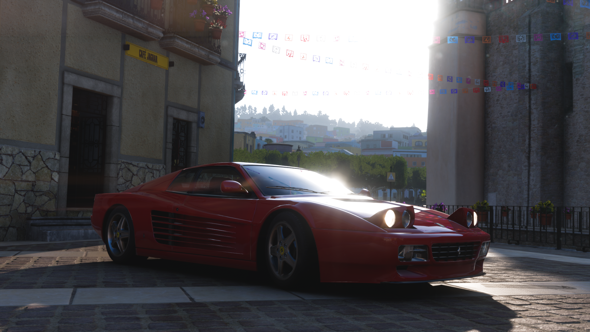 Forza Horizon 5 Ferrari Testarossa 512 TR Ferrari Testarossa Video Game Art Car 1920x1080