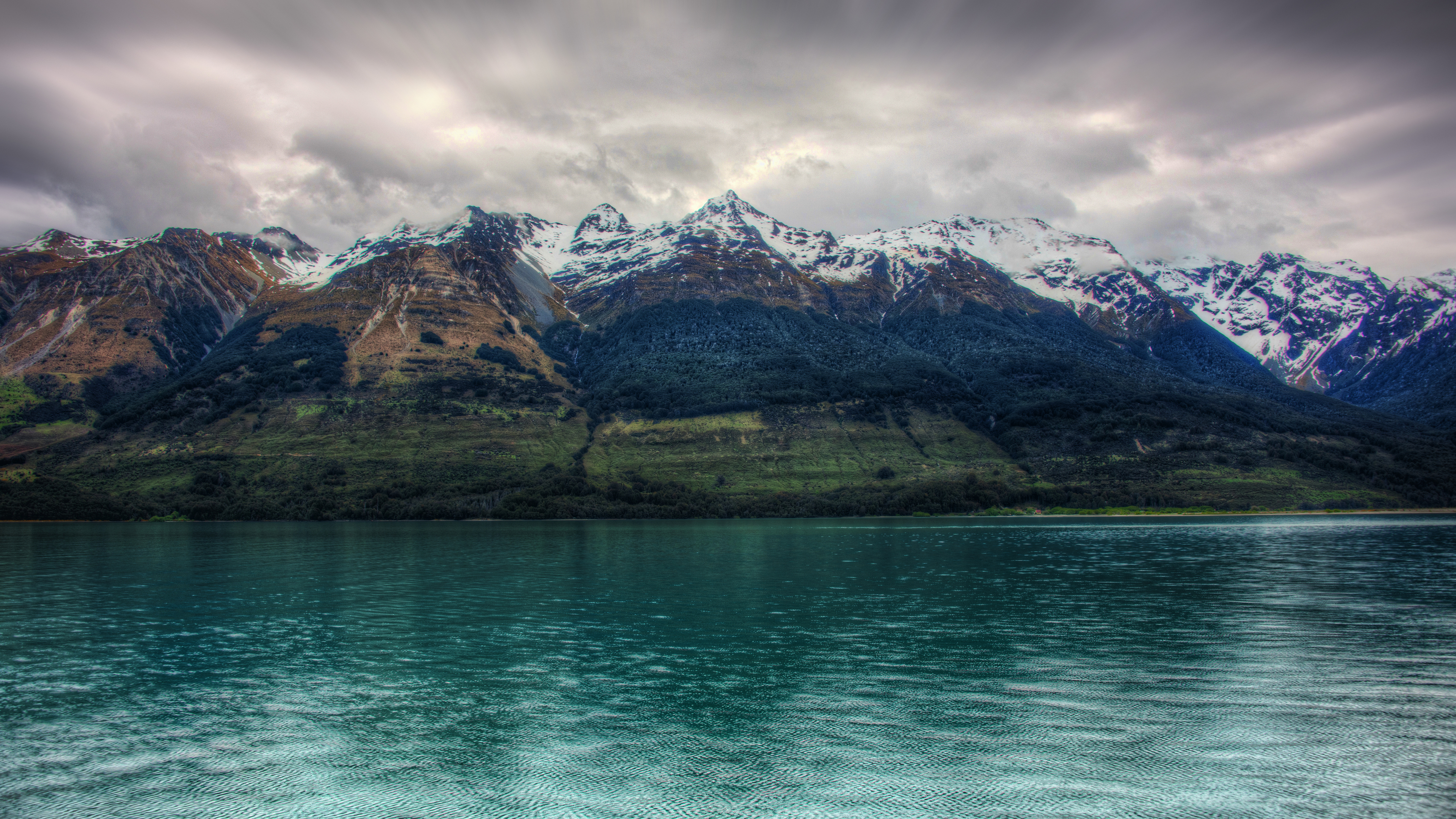 Trey Ratcliff Photography Landscape New Zealand Nature Water Mountains Snow Clouds 3840x2160