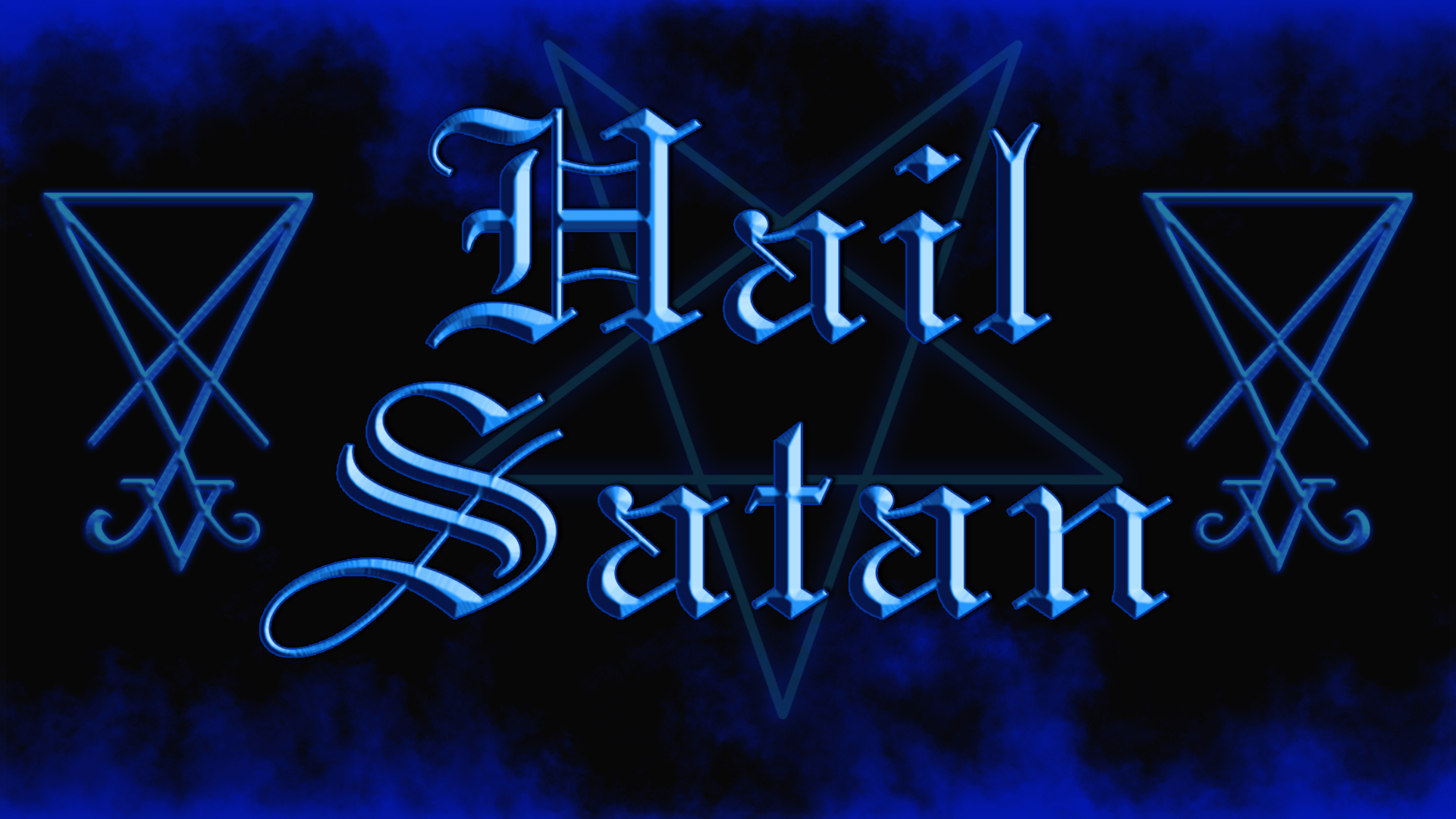 Satanic Quote Minimalism Pentagram 1920x1080