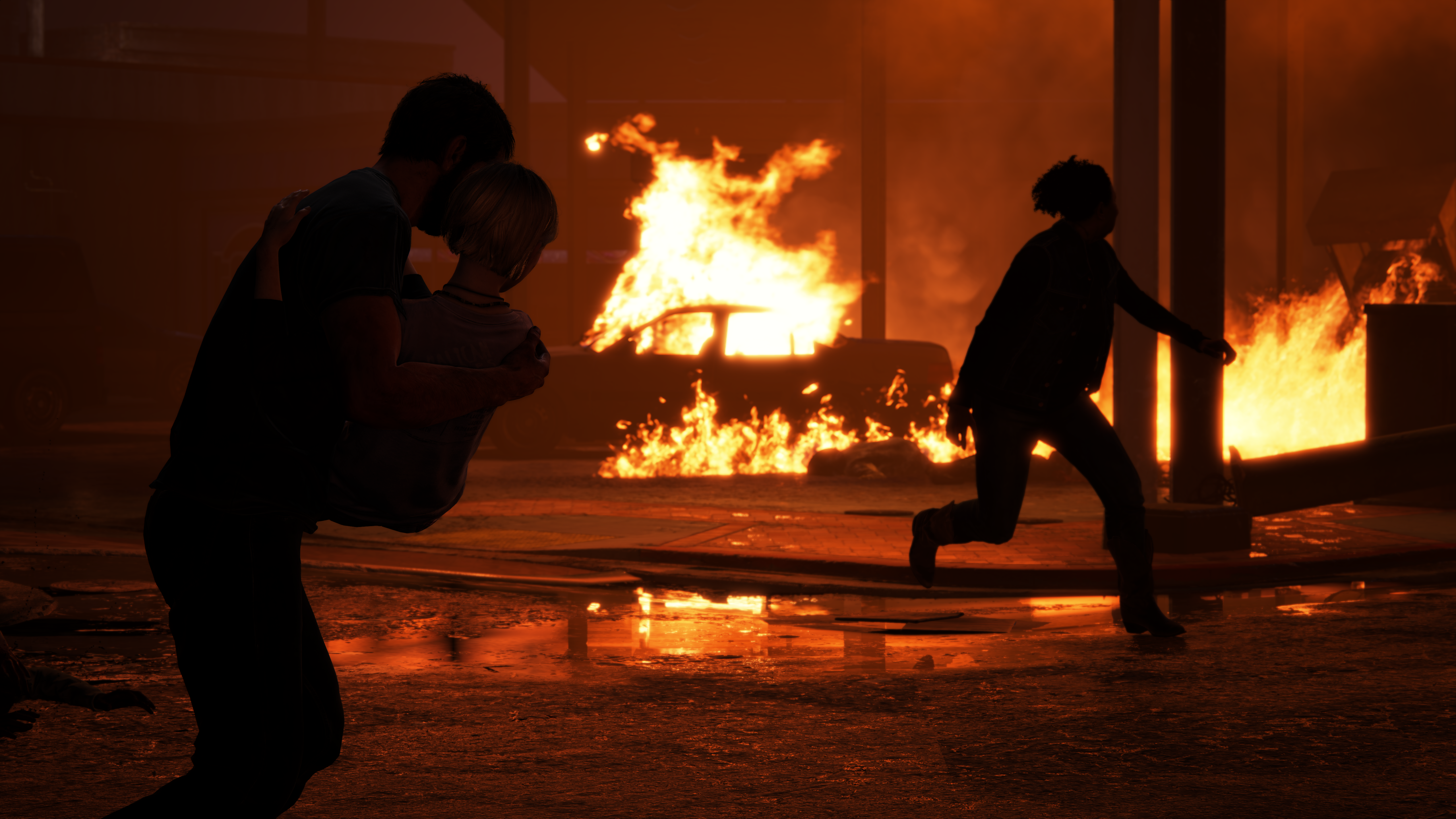 Video Games The Last Of Us Fire Screen Shot CGi Car 5120x2880