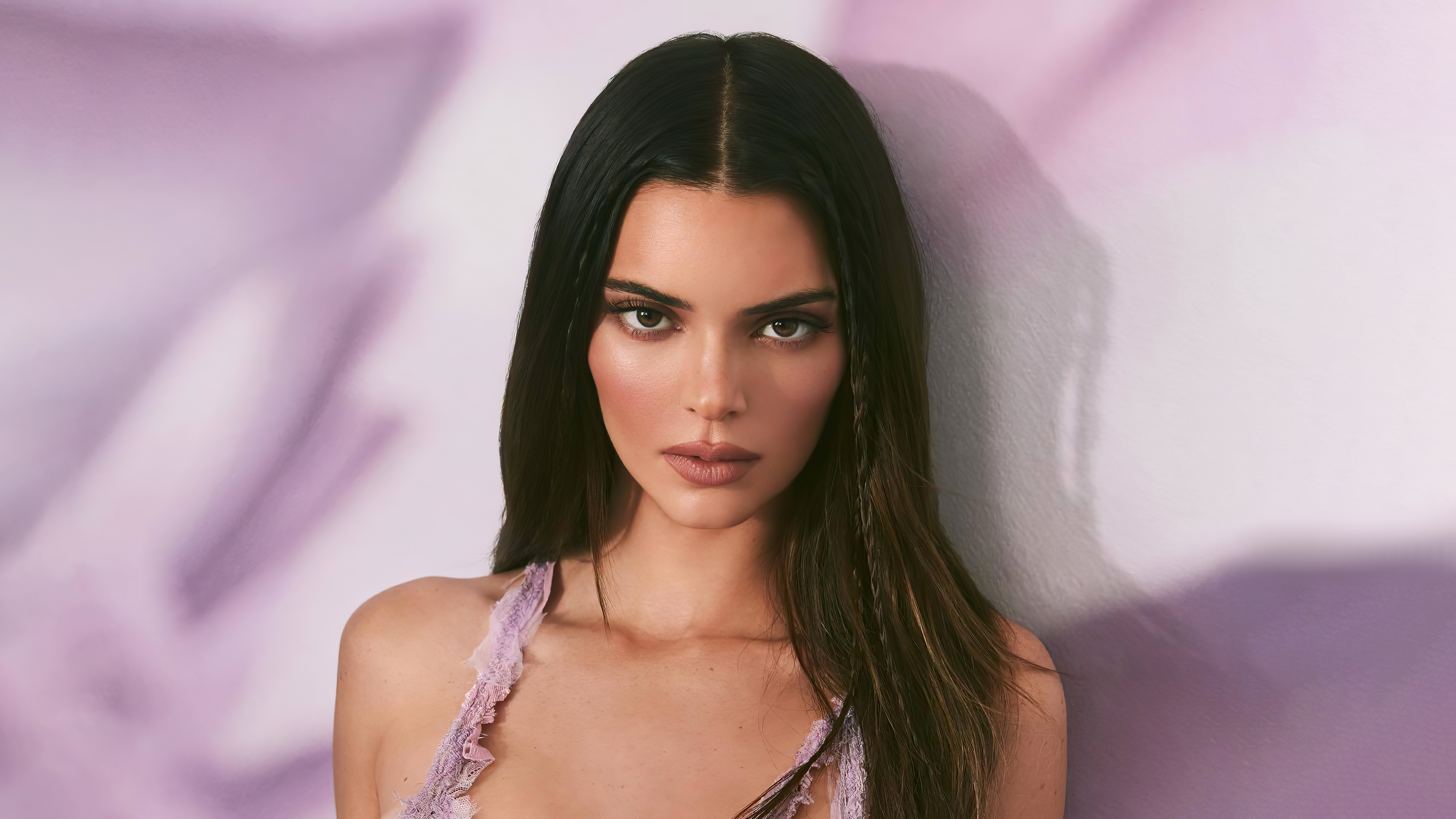 Celebrity Model Kendall Jenner Women Face 5120x2880