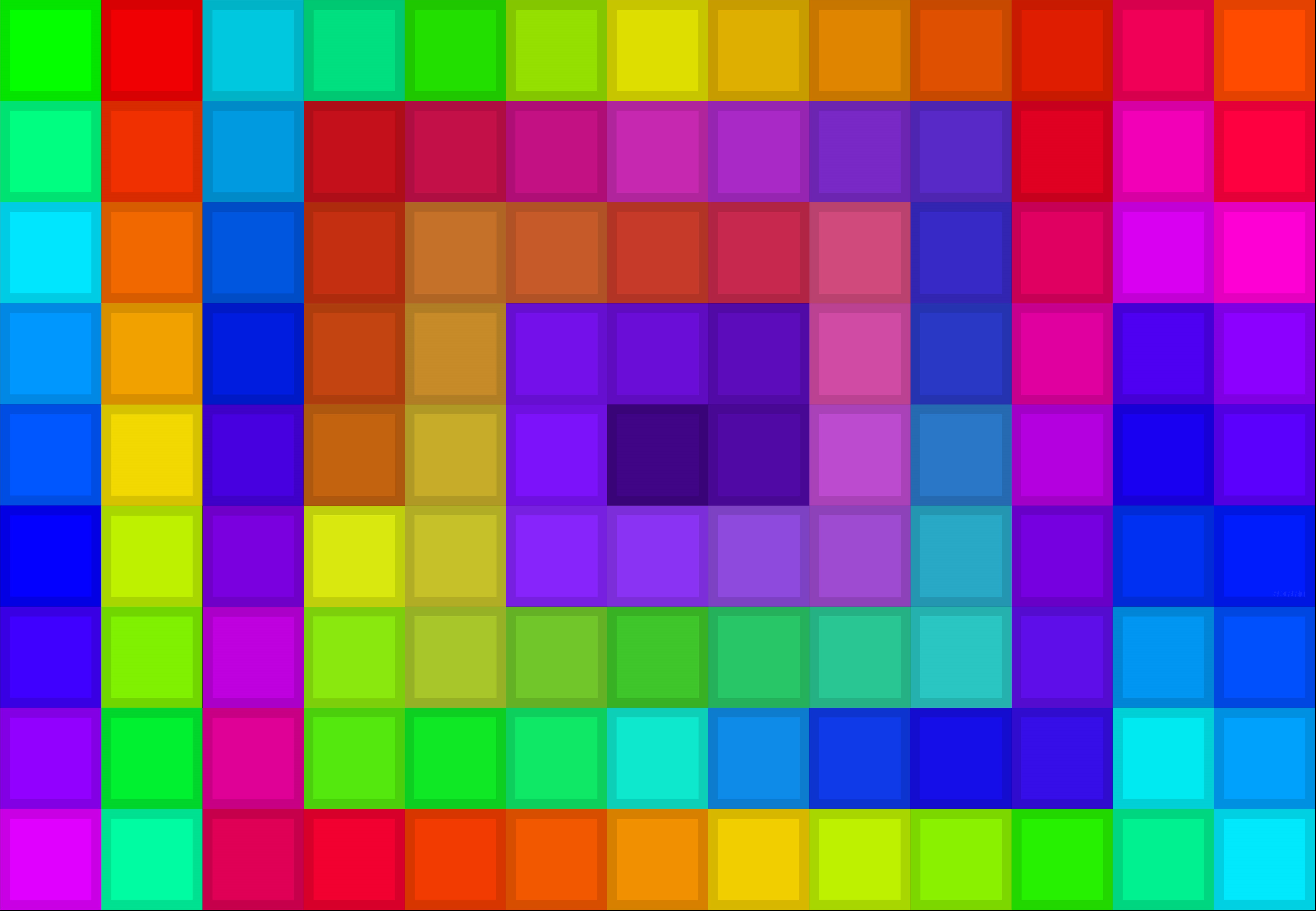Abstract Digital Art Square Colorful Rainbows Minimalism 6636x4594