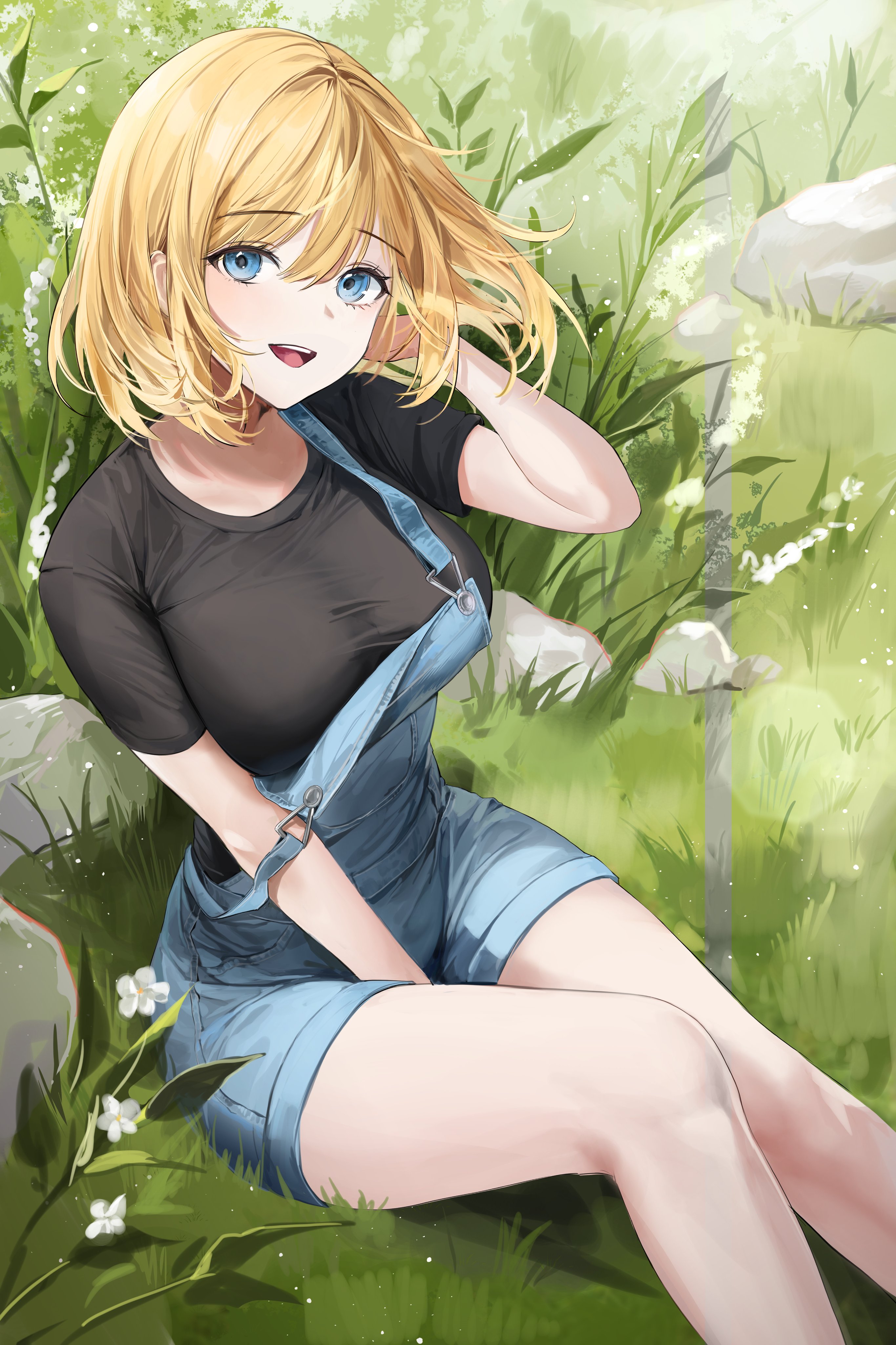 Blonde Anime girl Character 2d Art Pack by Straw Lion