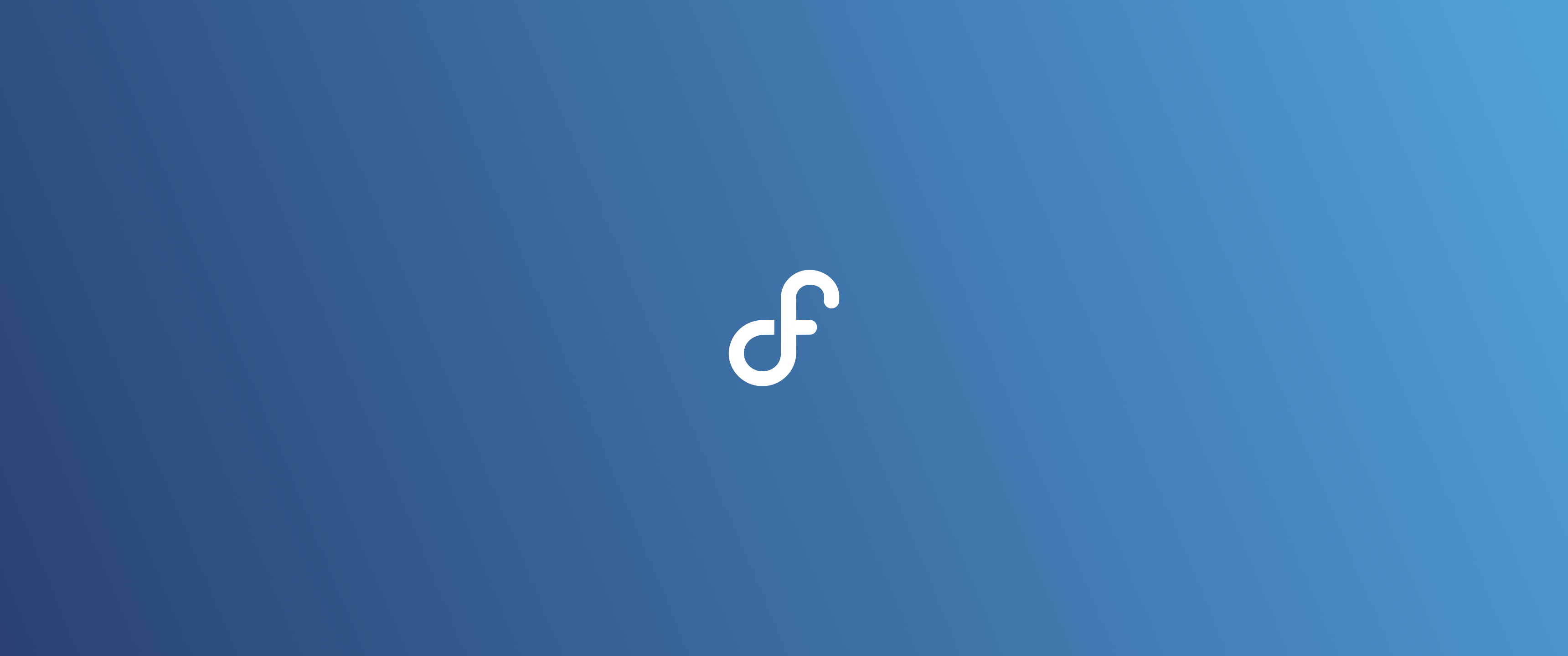 Linux Fedora Minimalism Gradient Simple Background 3440x1440