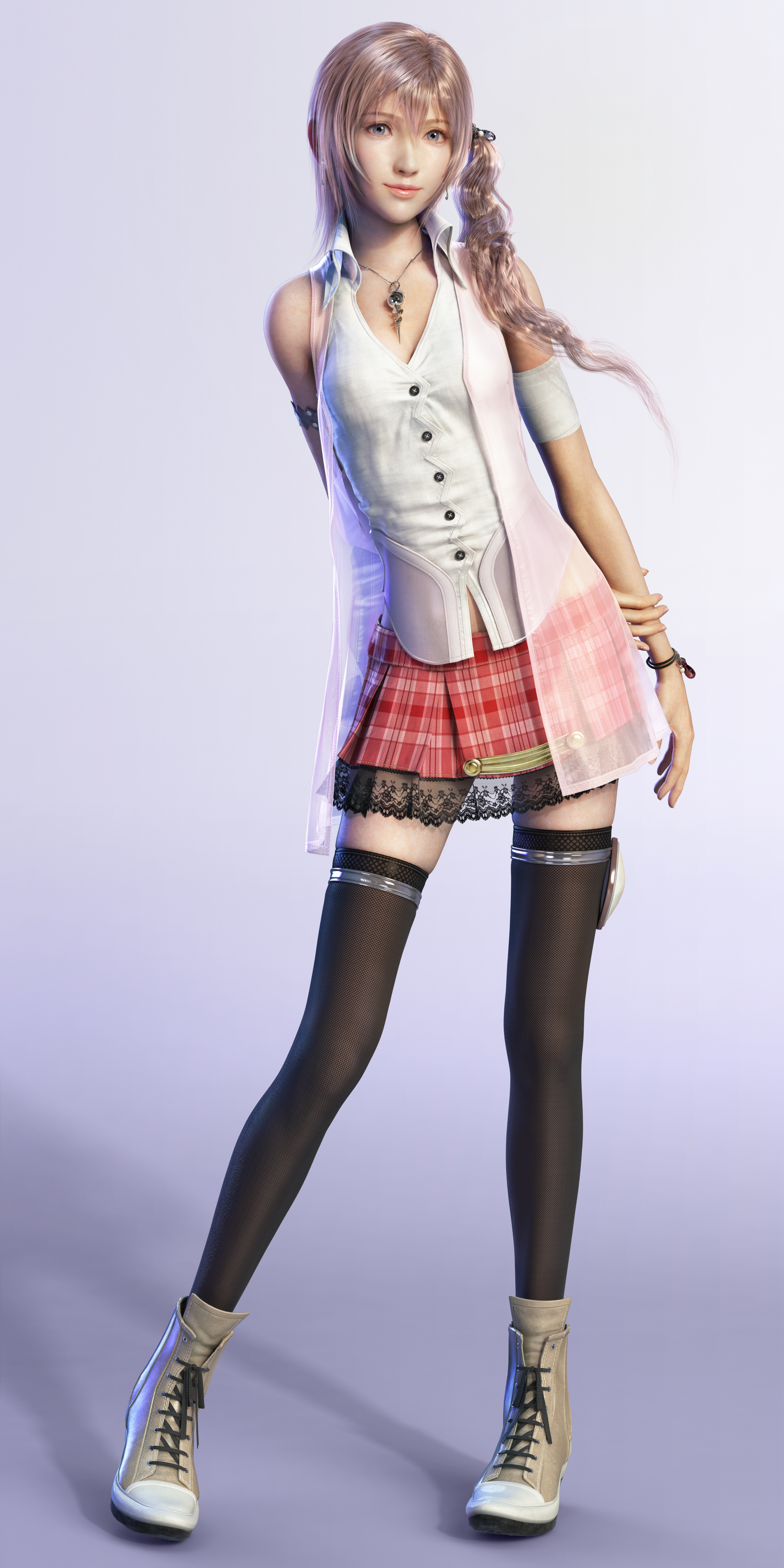 Final Fantasy Xiii Serah Farron Portrait Display Looking At Viewer Smiling Video Game Girls Video Ga 3500x7000
