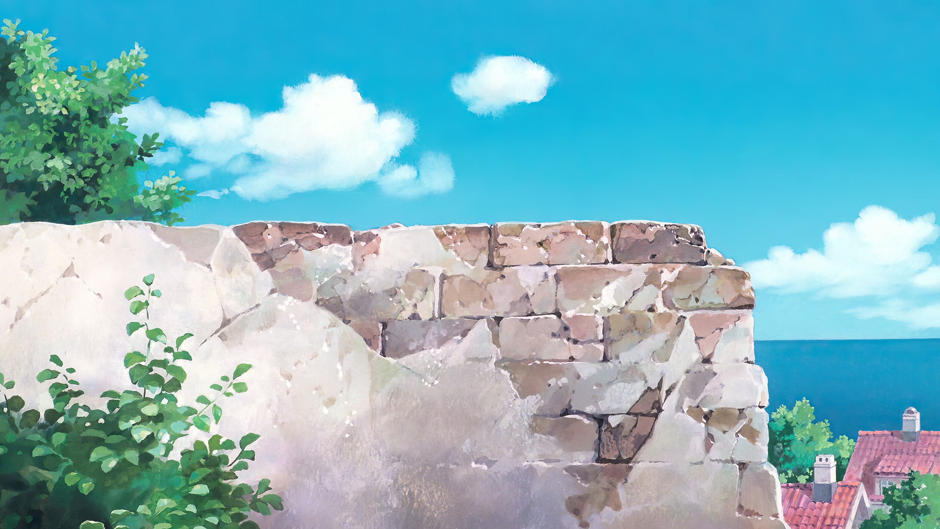 Kikis Delivery Service Animated Movies Anime Animation Film Stills Studio Ghibli Hayao Miyazaki Sky  1920x1080