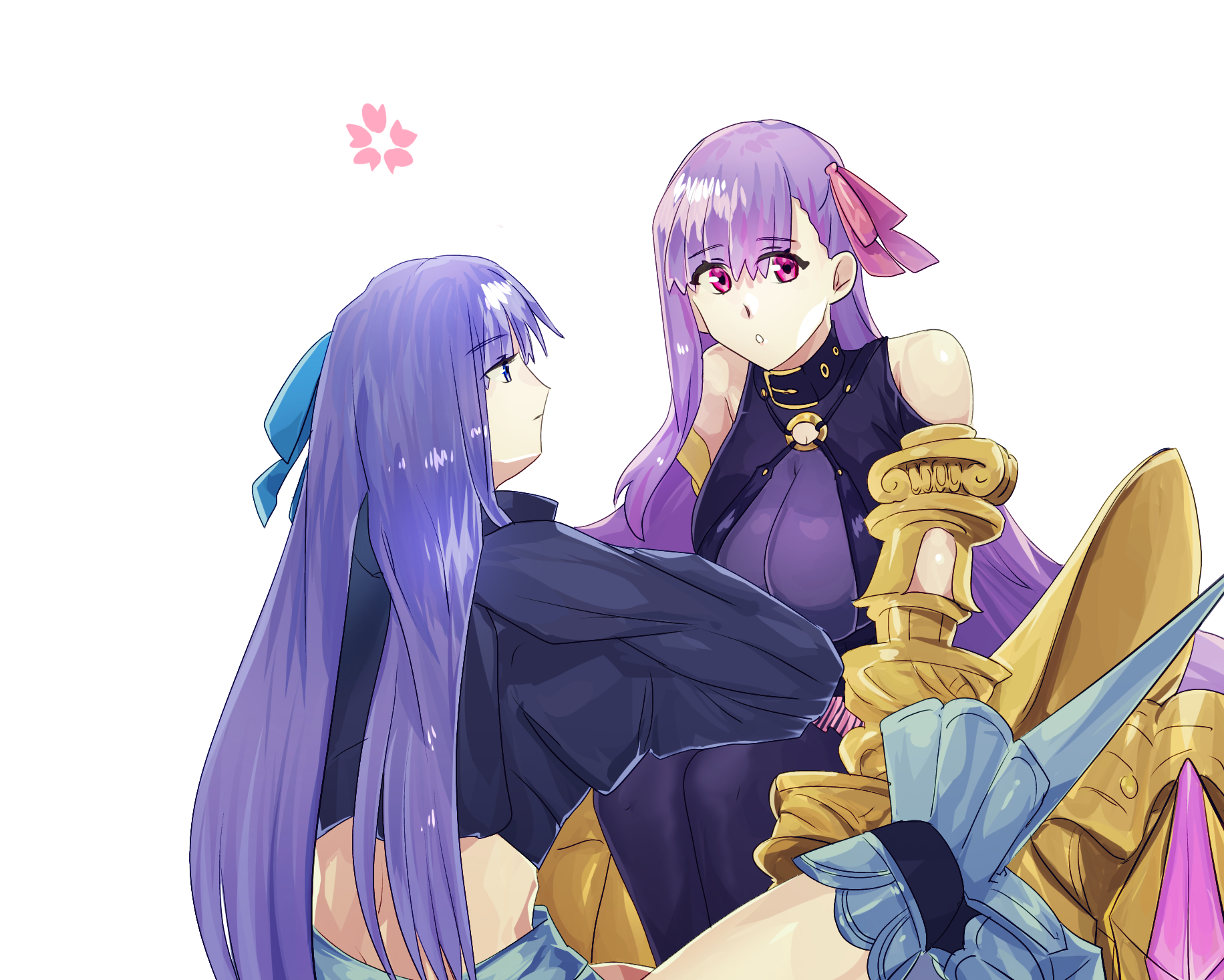 Anime Anime Girls Fate Series Fate Grand Order Fate Extra CCC Meltlilith Passionlip Long Hair Purple 1832x1467