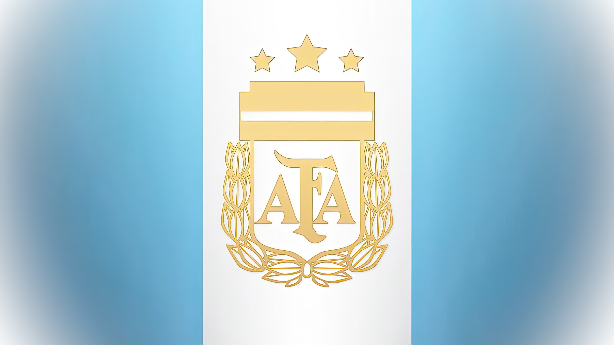 AFA Argentina Soccer Football Simple Background Minimalism 2418x1360