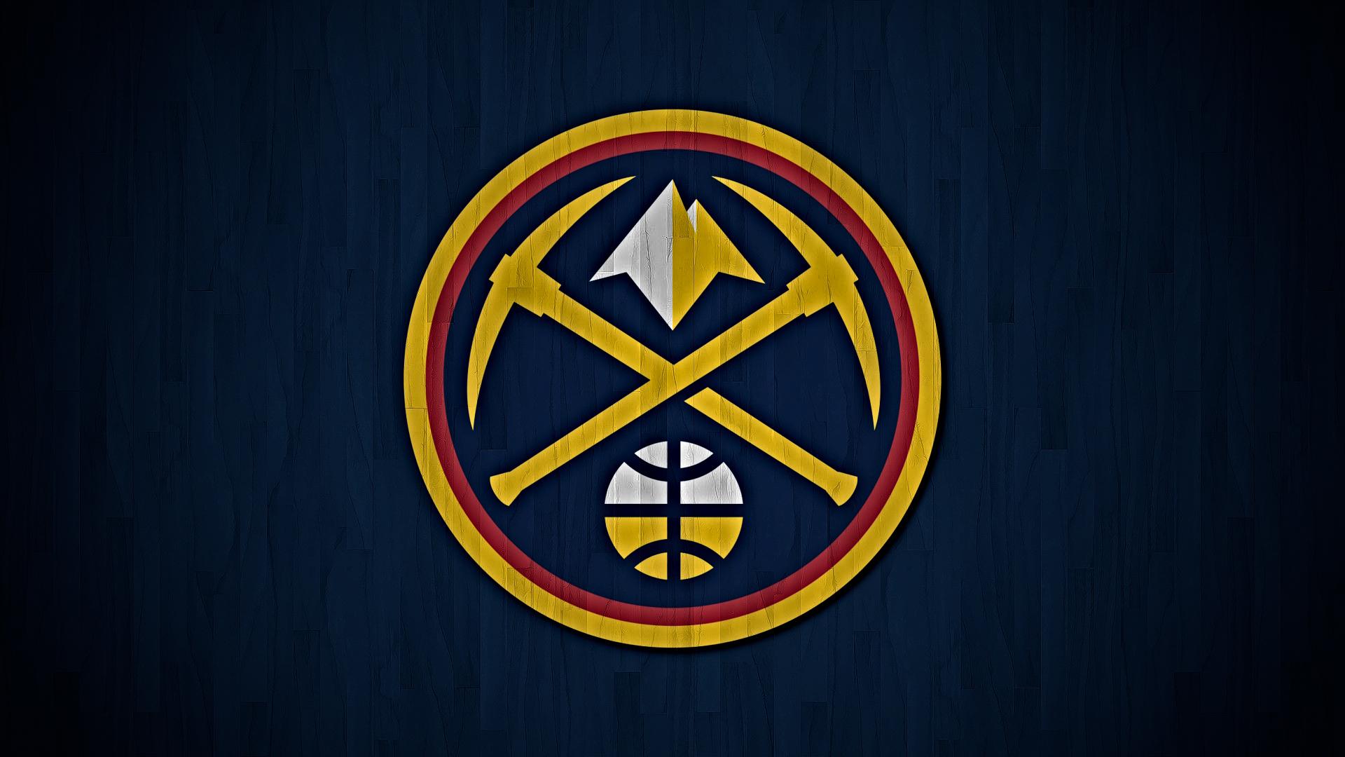 Denver Nuggets NBA Logo Basketball Denver Mile High City Simple Background Minimalism 1920x1080