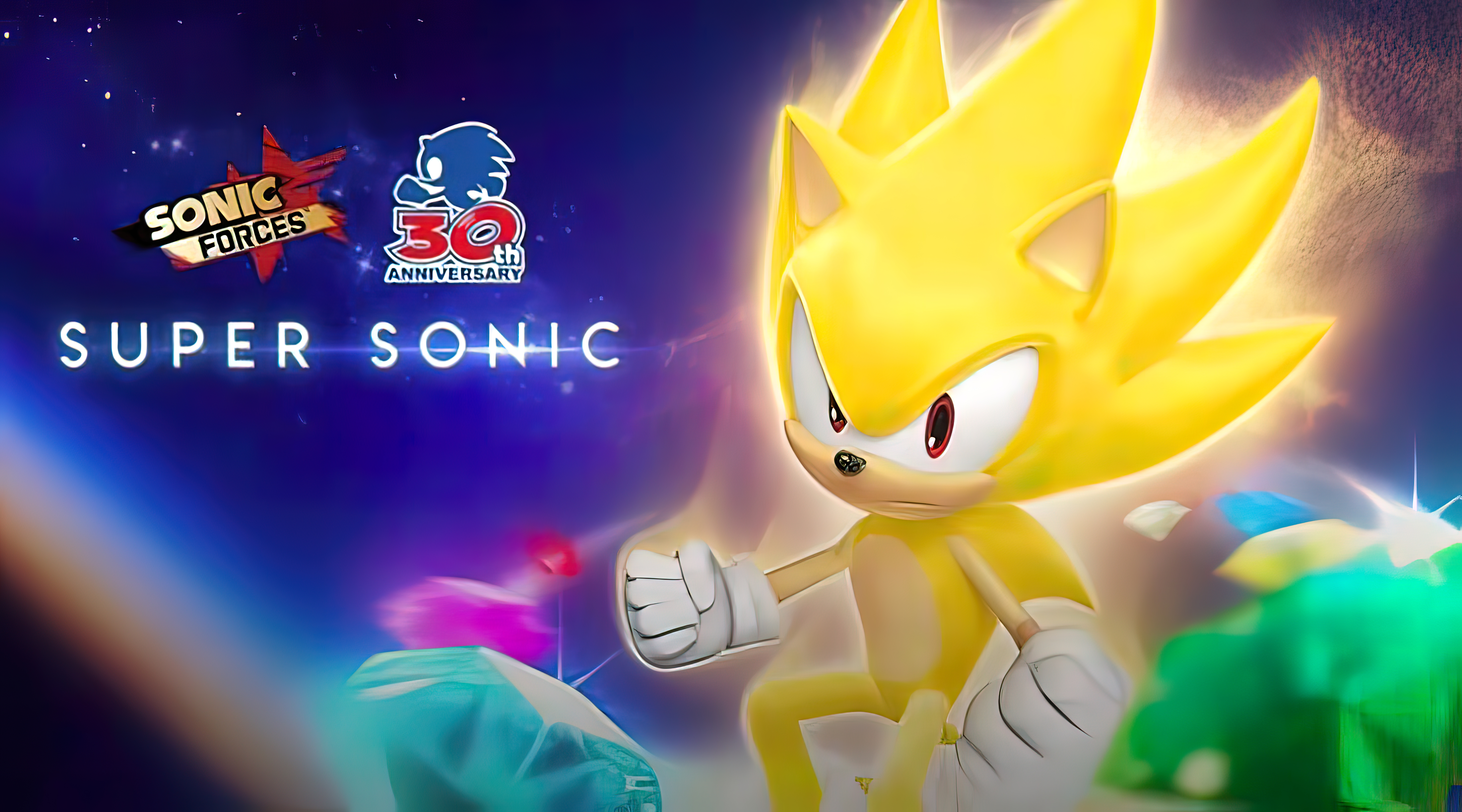 Super Sonic Emerald Sonic Forces Sonic Forces Speed Battle Sonic Sonic The Hedgehog Mobile Game Anni 5760x3200