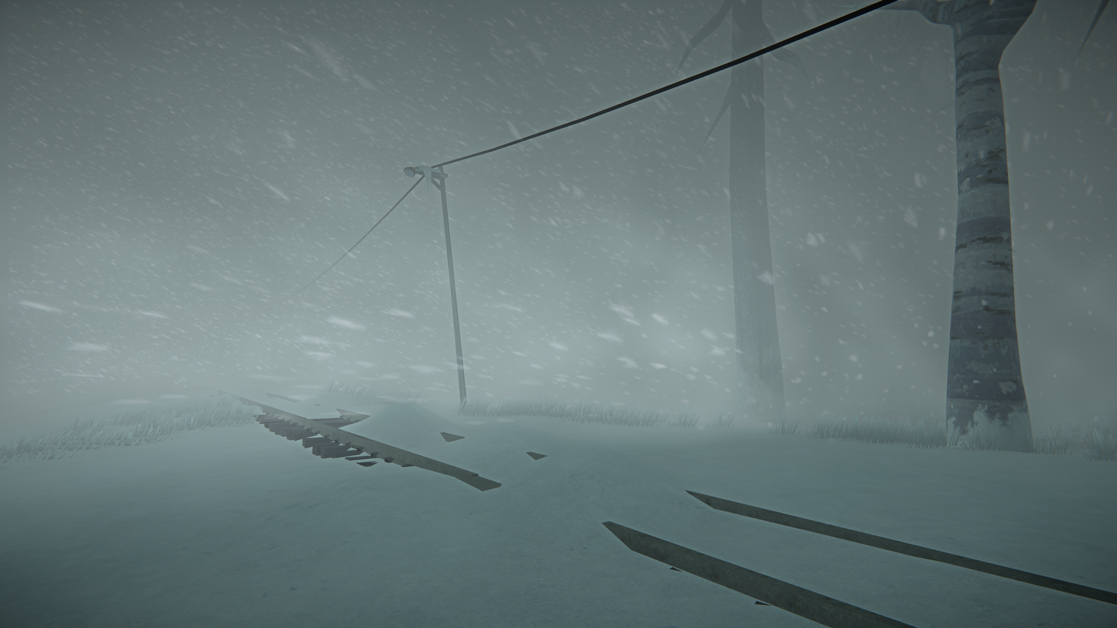 The Long Dark Screen Shot Video Games PC Gaming Survival Snow Winter Railway Video Game Art 3840x2160