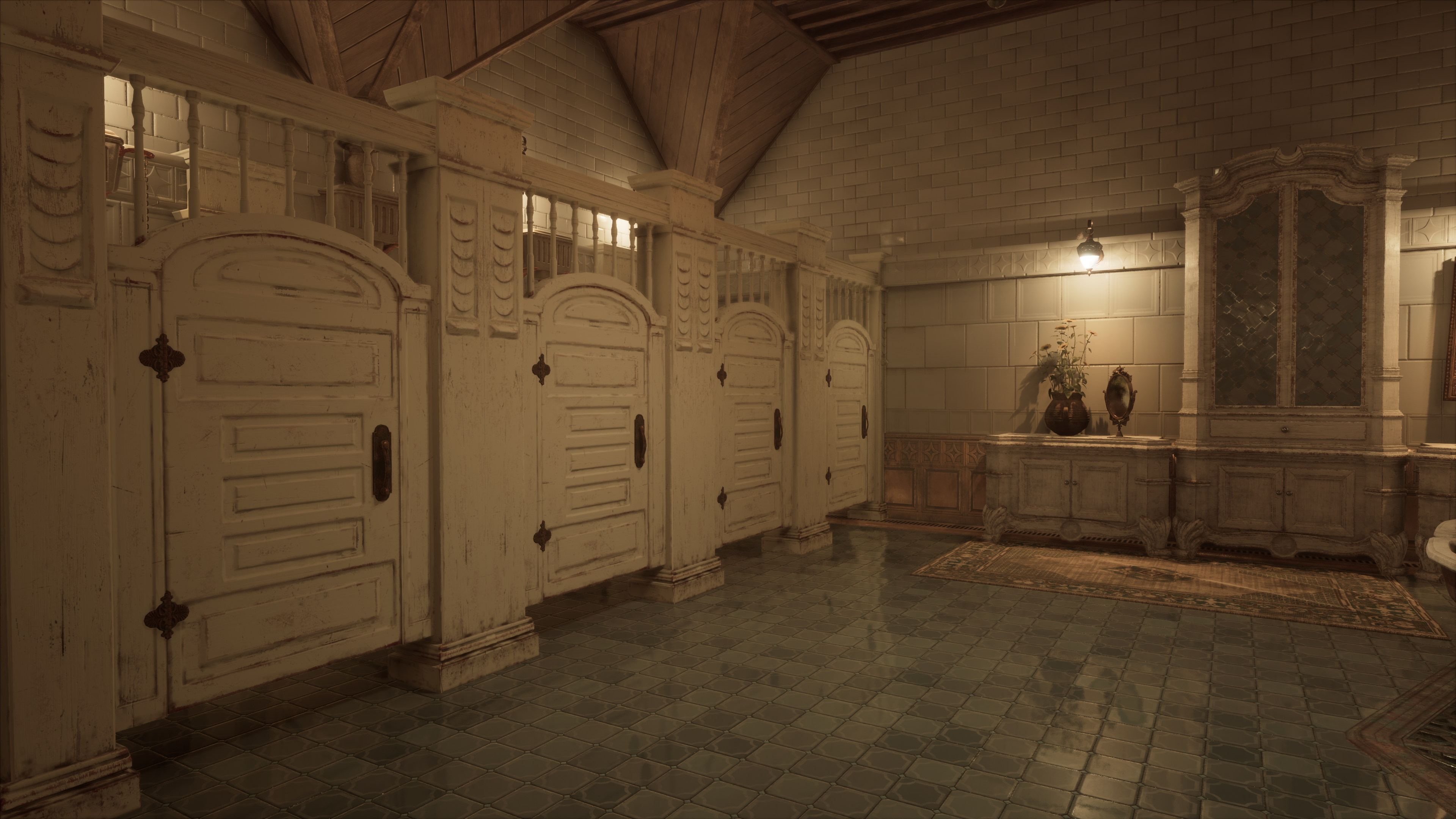 Nvidia RTX Hogwarts Legacy Video Games CGi Video Game Art Interior Architecture Bathroom Avalanche S 3840x2160