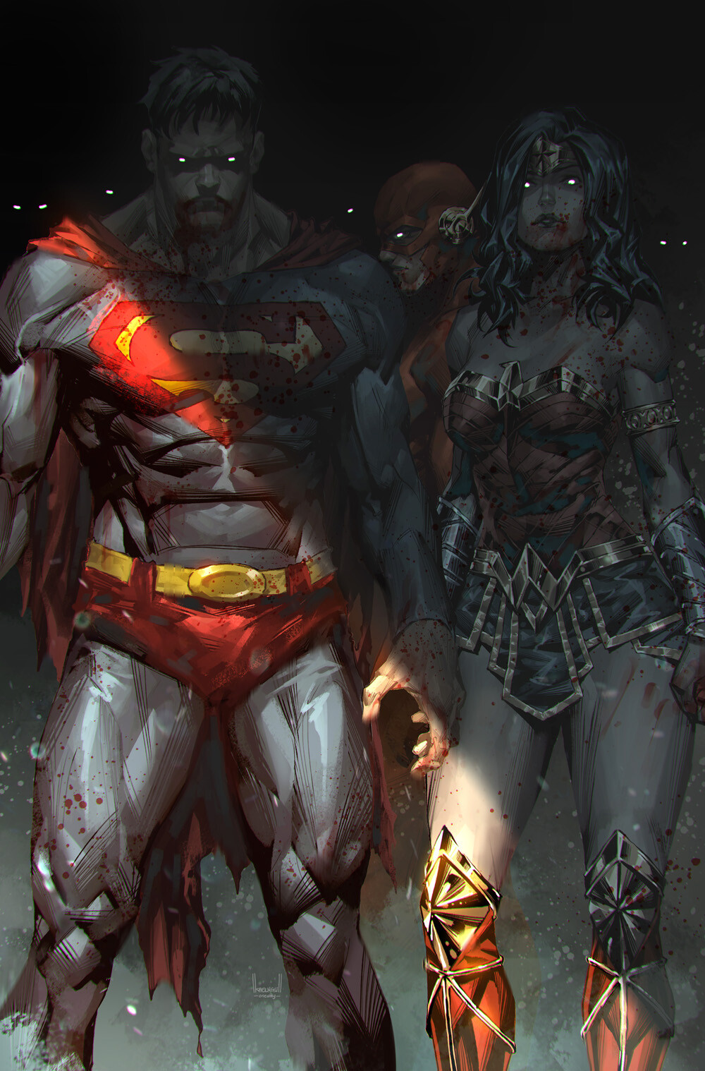 DC Comics Superman Wonder Woman Vampires The Flash Comic Art Graphic Novels Artwork 1000x1518