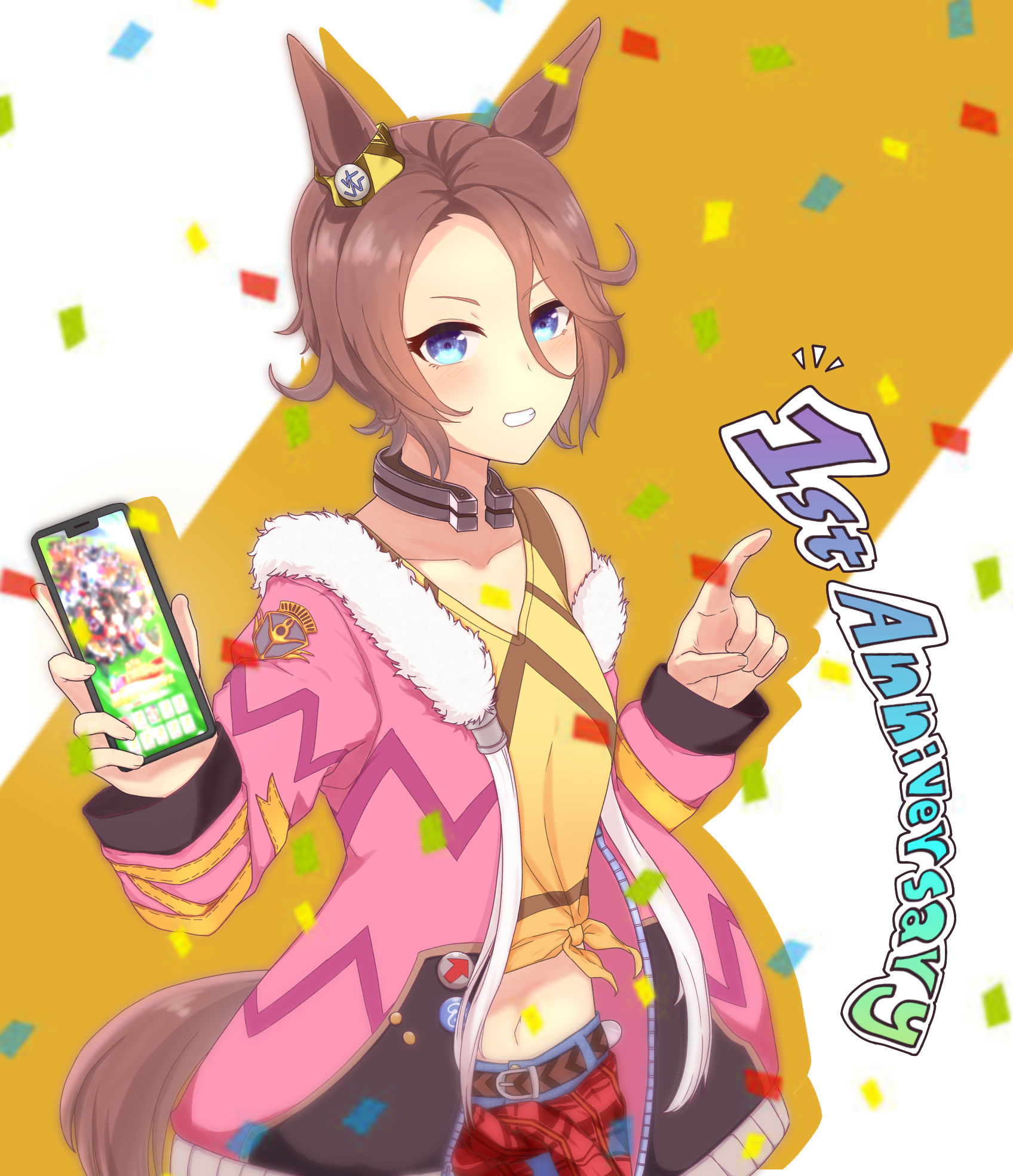 Narita Taishin Uma Musume Uma Musume Pretty Derby Horse Girls Animal Ears Short Hair Brunette Anime  1696x1969