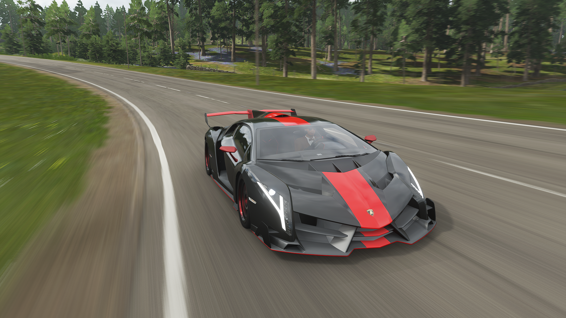 Forza Forza Horizon Forza Horizon 4 Car Racing Lamborghini Veneno Video Games CGi Front Angle View H 1920x1080