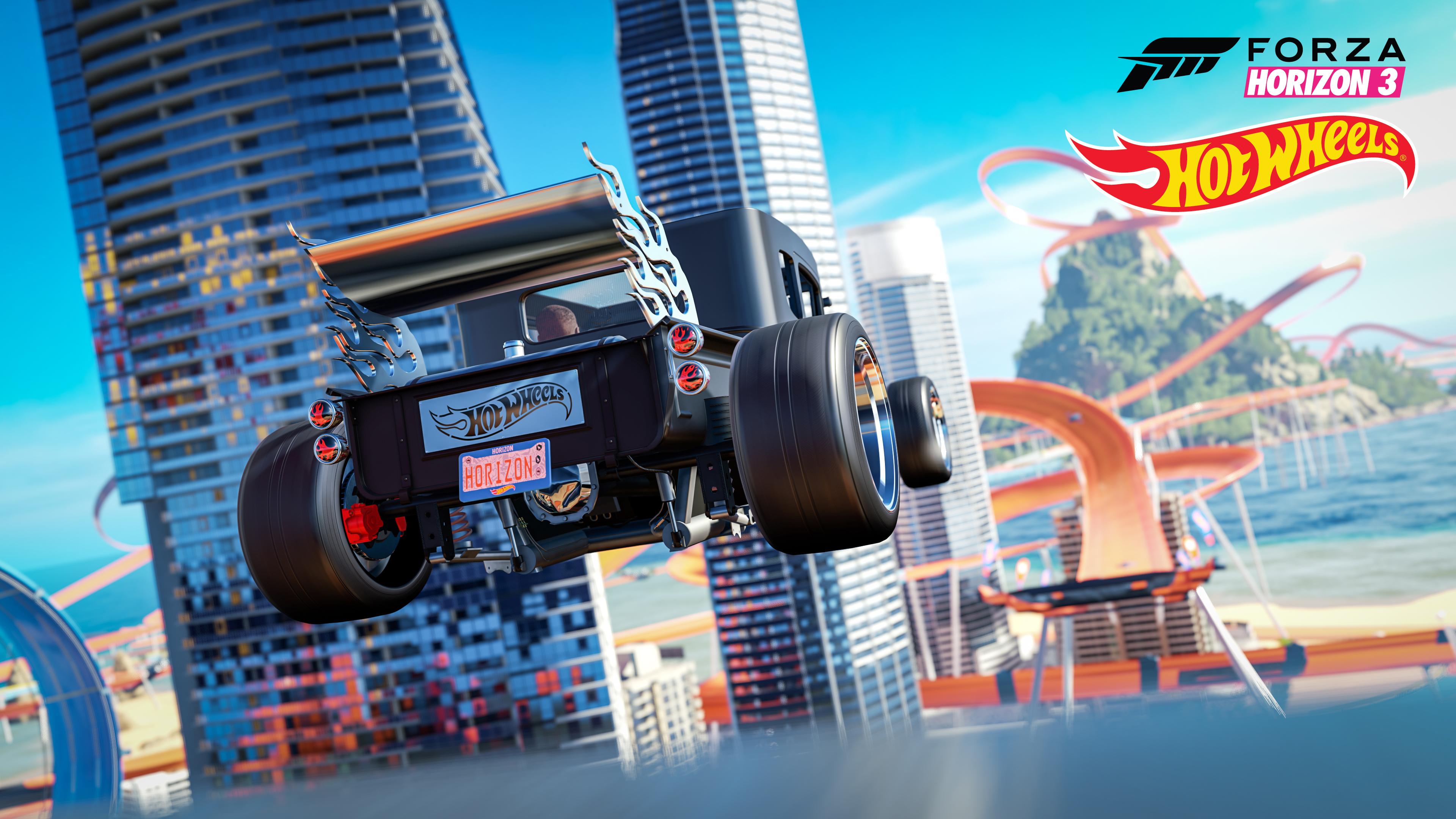 Forza Horizon 3 Video Games CGi Logo Race Cars Car Race Tracks 3840x2160