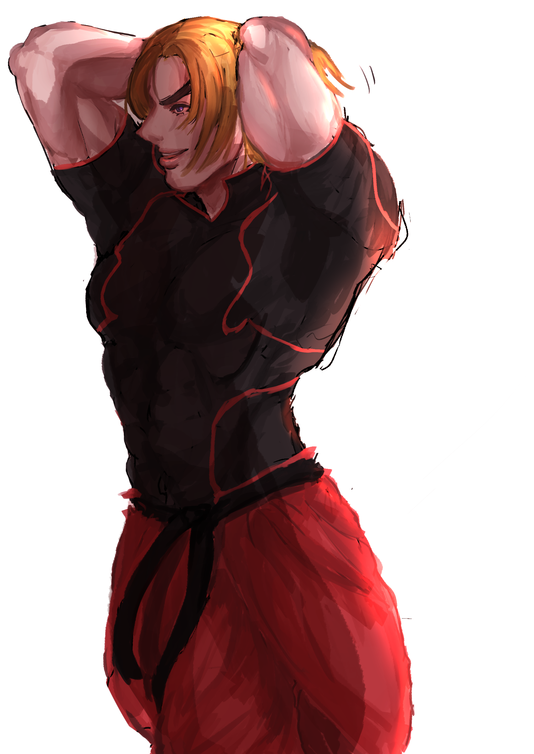 Anime Anime Boys Video Game Characters Video Games Anime Games Street  Fighter Ken Masters Short Hair Wallpaper - Resolution:1700x2400 -  ID:1322954 