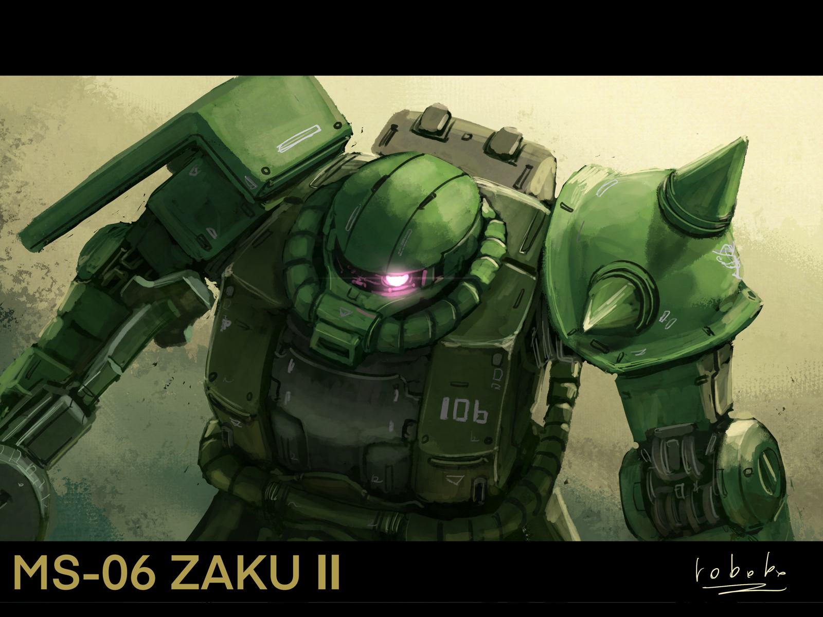 Anime Mechs Principality Of Zeon Zaku Ii Mobile Suit Gundam Super Robot Taisen Artwork Digital Art F 1600x1200