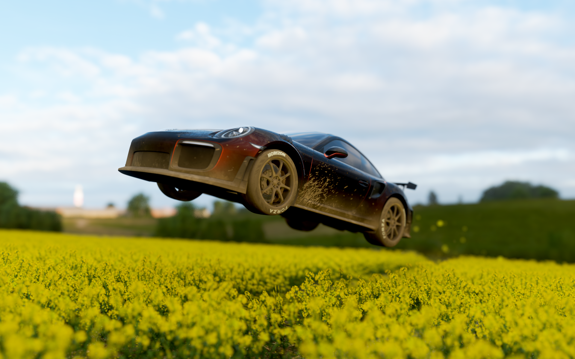Forza Forza Horizon Forza Horizon 4 Porsche Porsche 911 German Cars Video Games Clouds PlaygroundGam 1920x1200