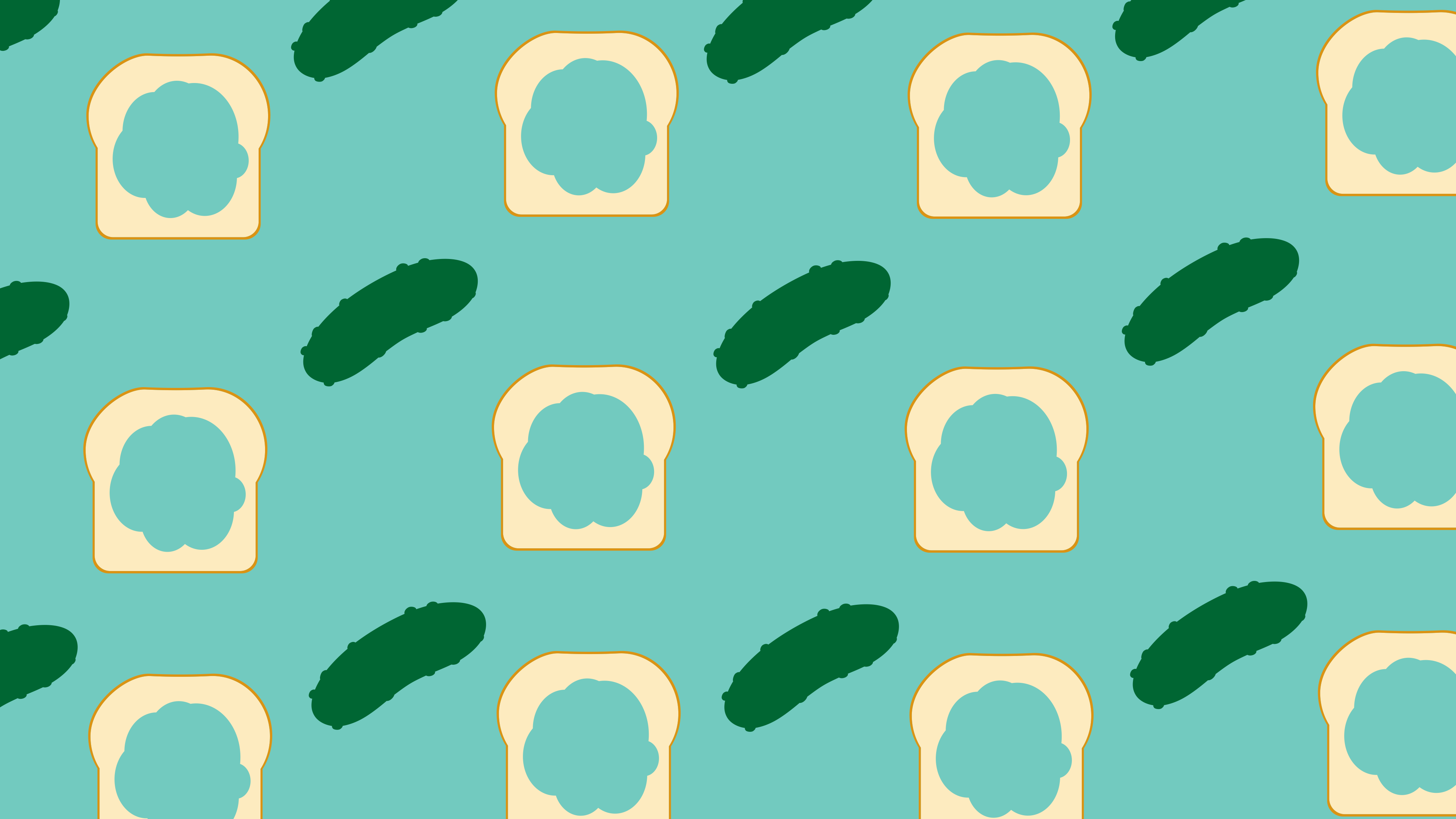 Cucumbers Bread Humor Cats 4K Minimalism 3840x2160